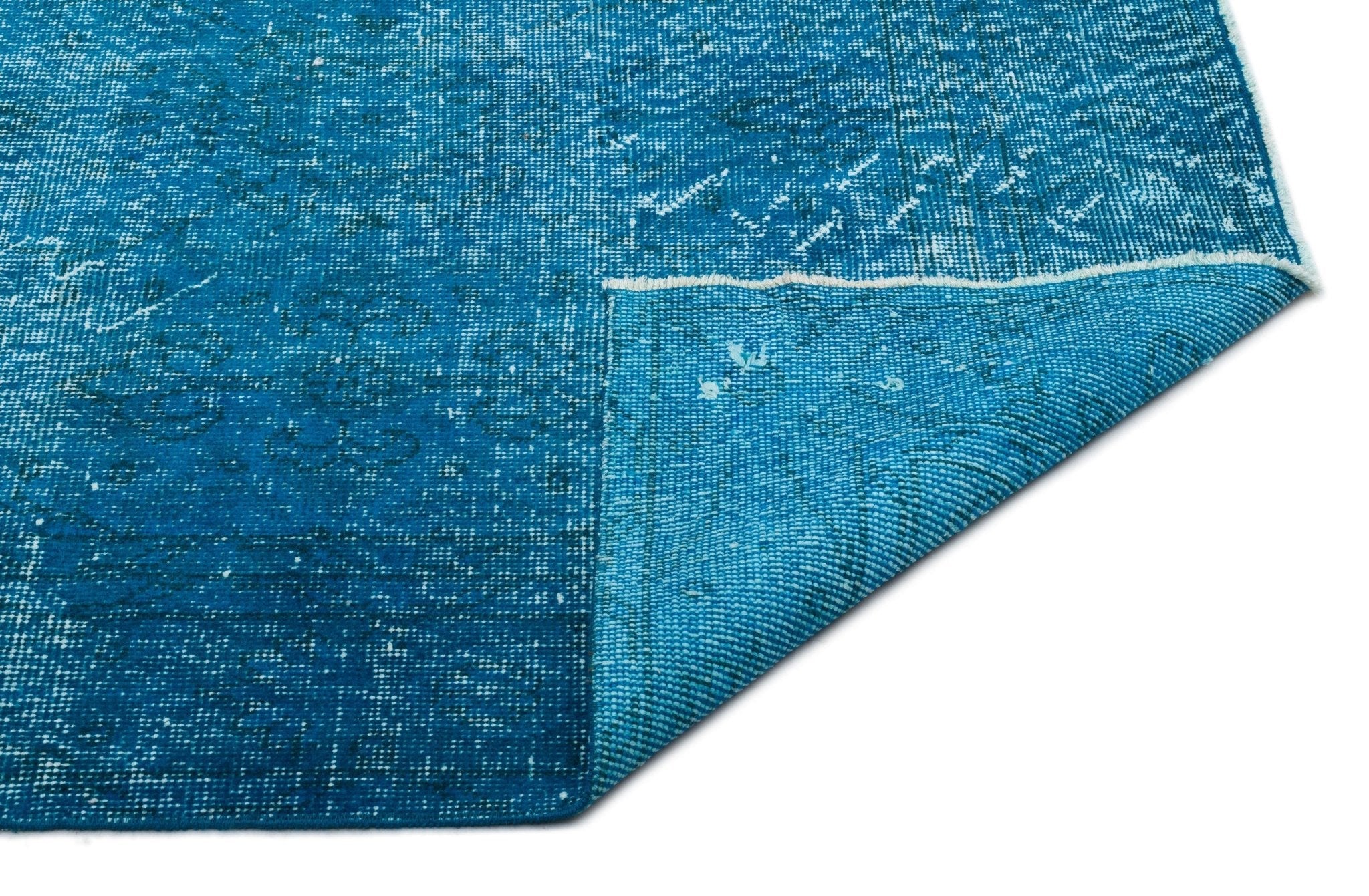 Atina 20153 Turquoise Vintage Wool Handmade Area Rug 6'4" x 9'7"
