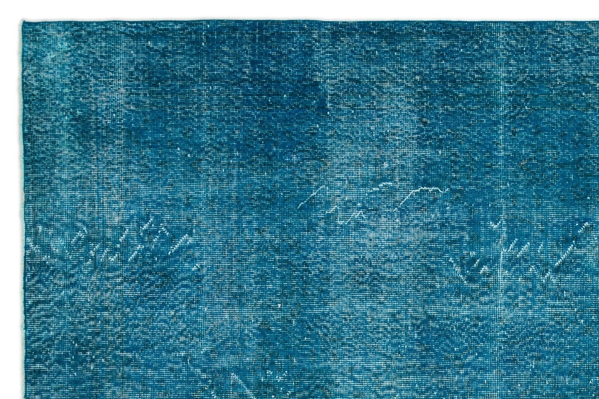 Atina 20153 Turquoise Vintage Wool Handmade Area Rug 6'4" x 9'7"