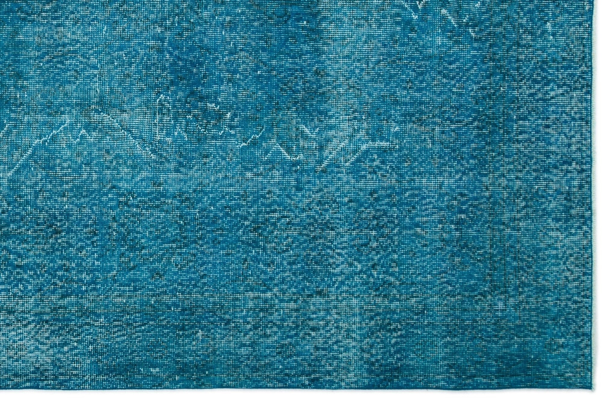 Atina 20153 Turquoise Vintage Wool Handmade Area Rug 6'4" x 9'7"
