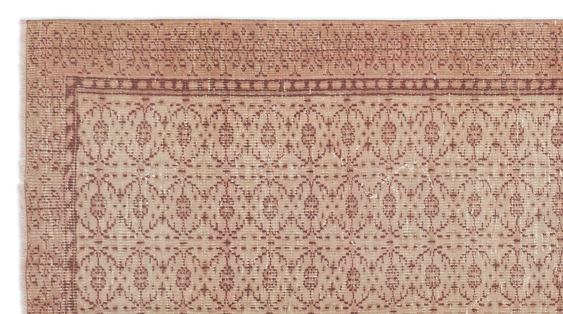 Atina 20159 Beige Vintage Wool Handmade Area Rug 4'10" x 8'8"