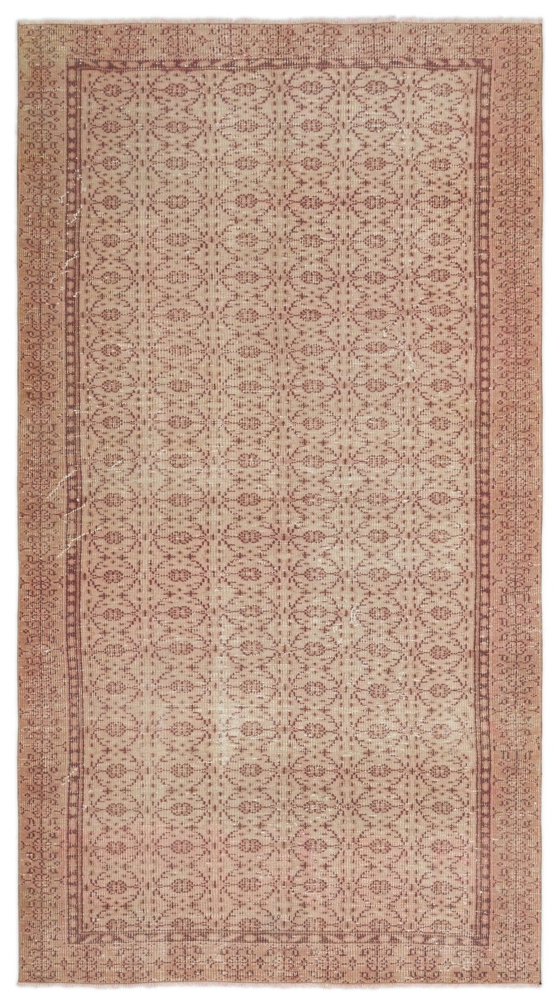 Atina 20159 Beige Vintage Wool Handmade Area Rug 4'10" x 8'8"