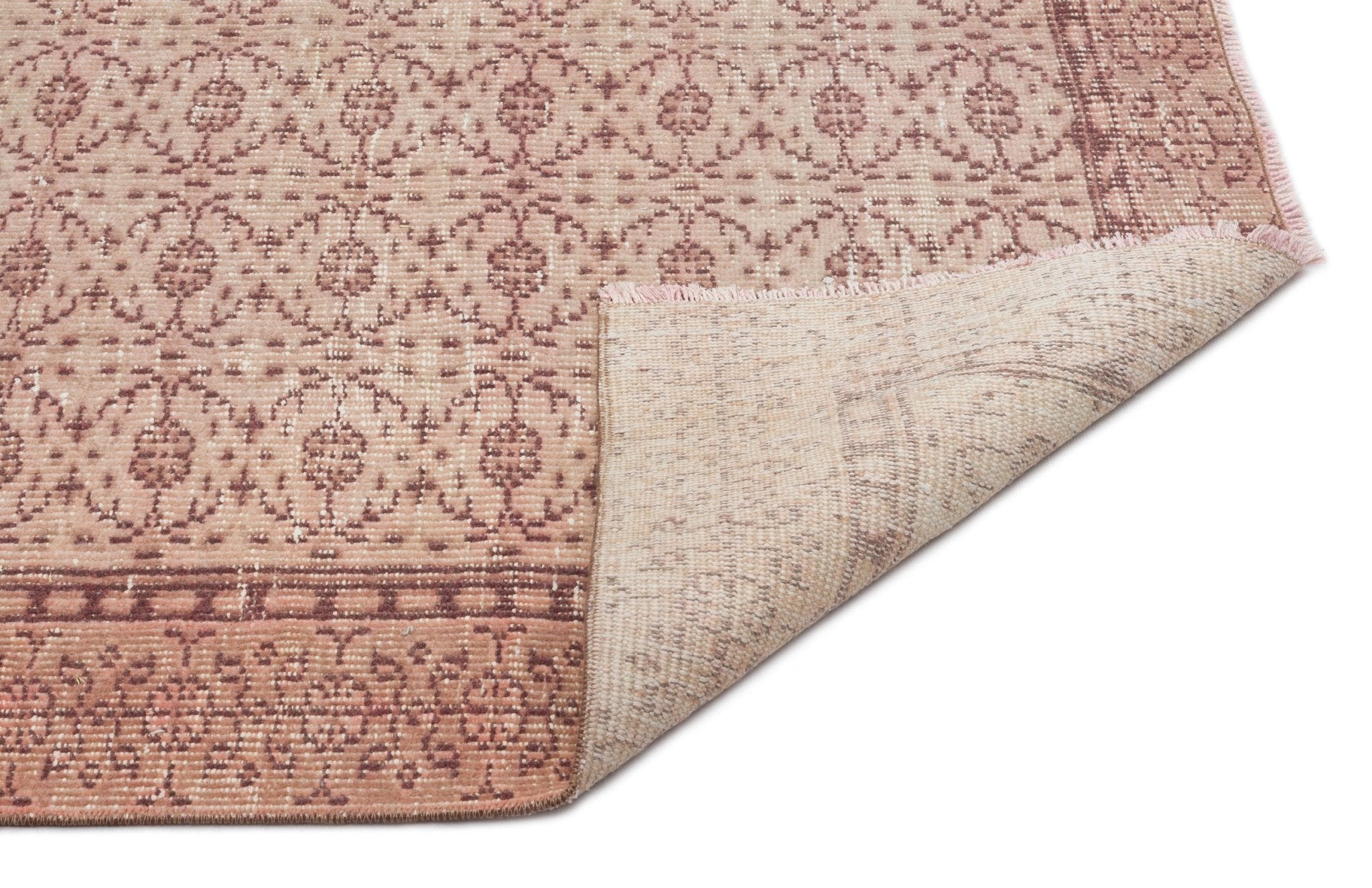 Atina 20159 Beige Vintage Wool Handmade Area Rug 4'10" x 8'8"