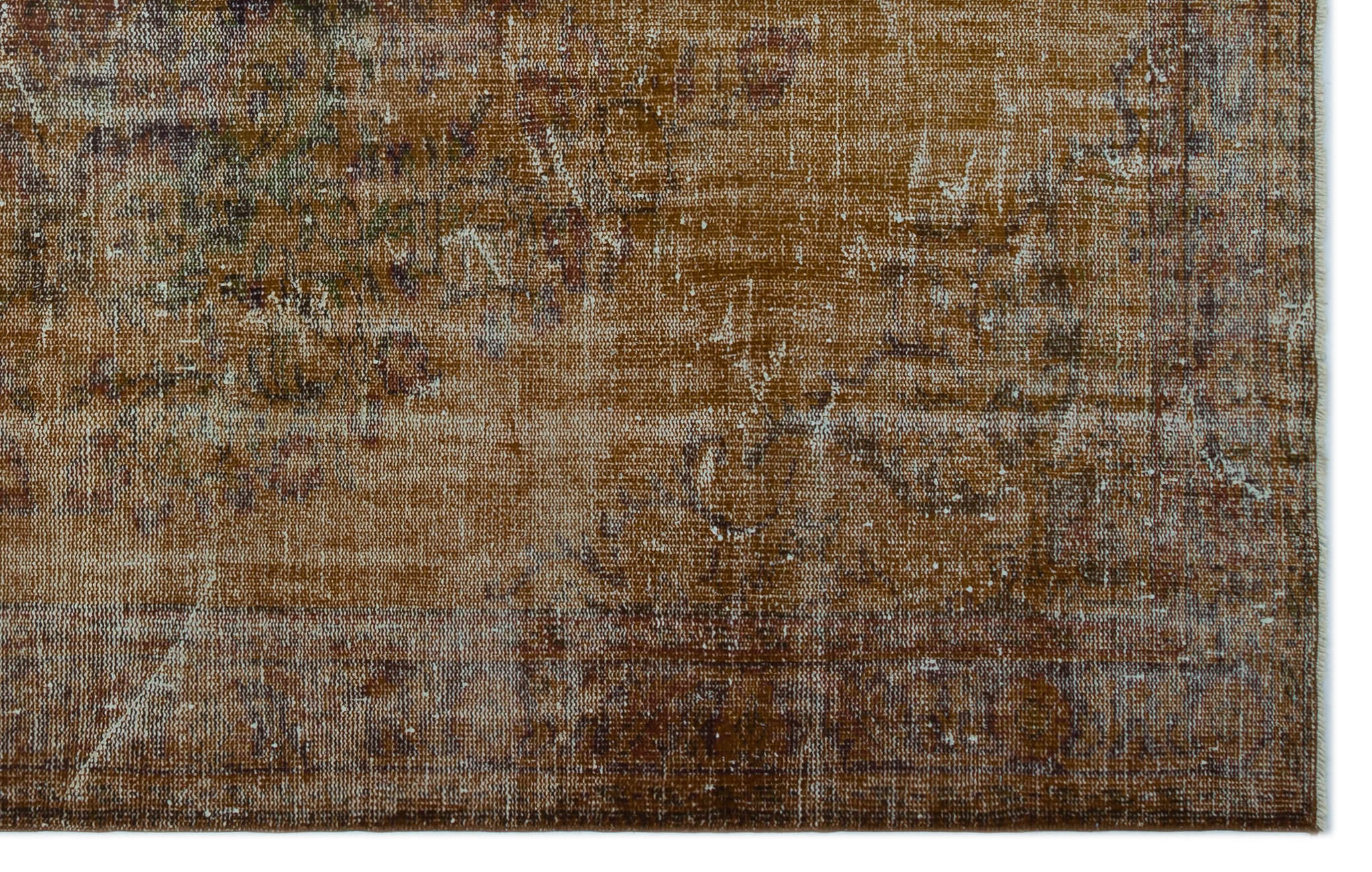 Atina 22616 Brown Vintage Wool Handmade Area Rug 6'0" x 9'5"
