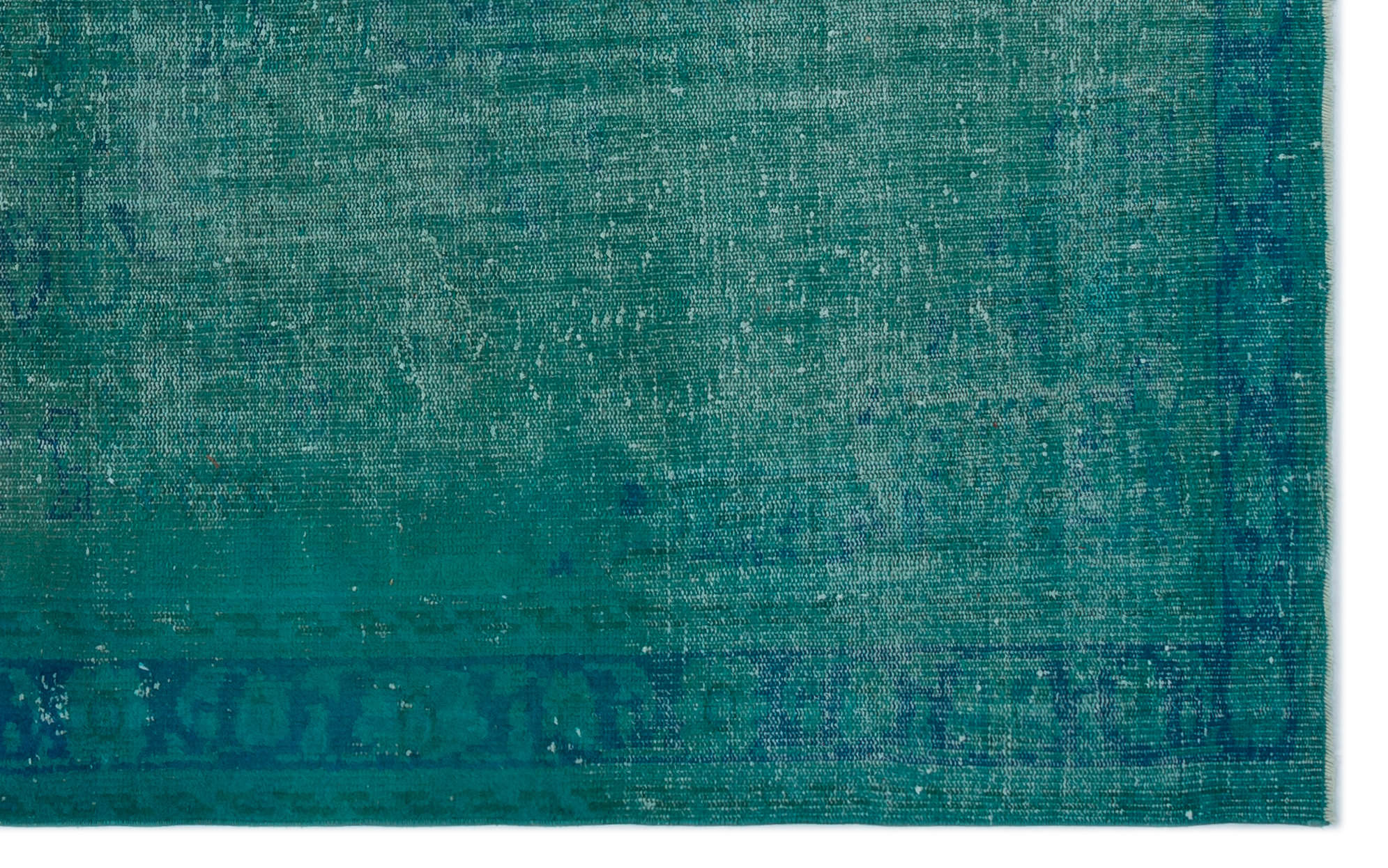 Atina 22638 Turquoise Vintage Wool Handmade Area Rug 5'8" x 9'2"