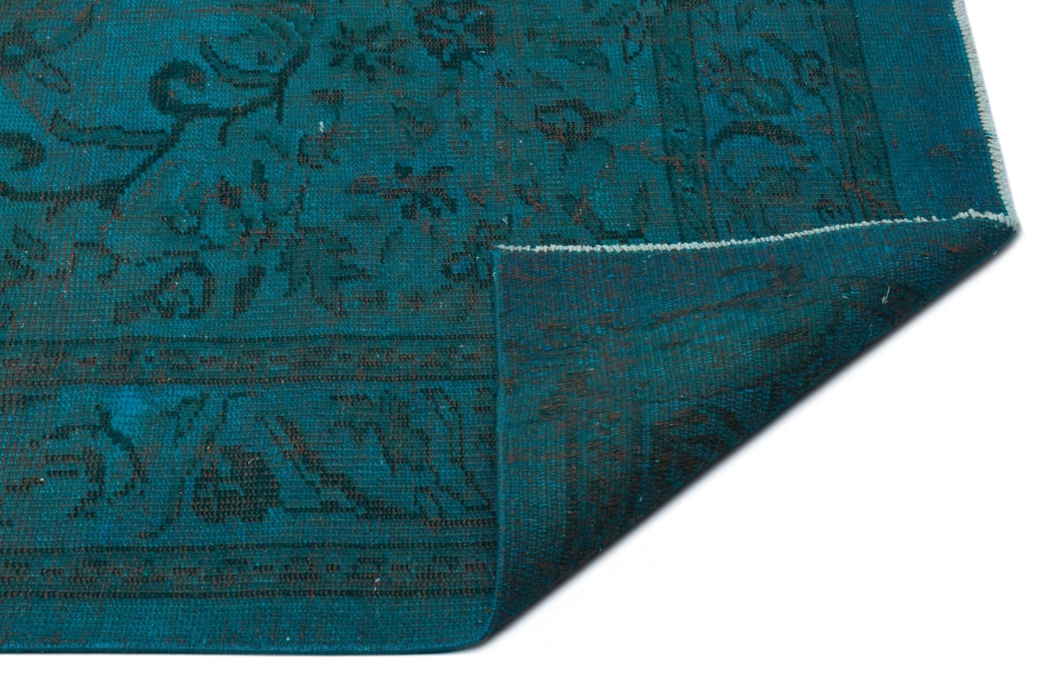 Atina 22648 Turquoise Vintage Wool Handmade Area Rug 5'9" x 9'9"