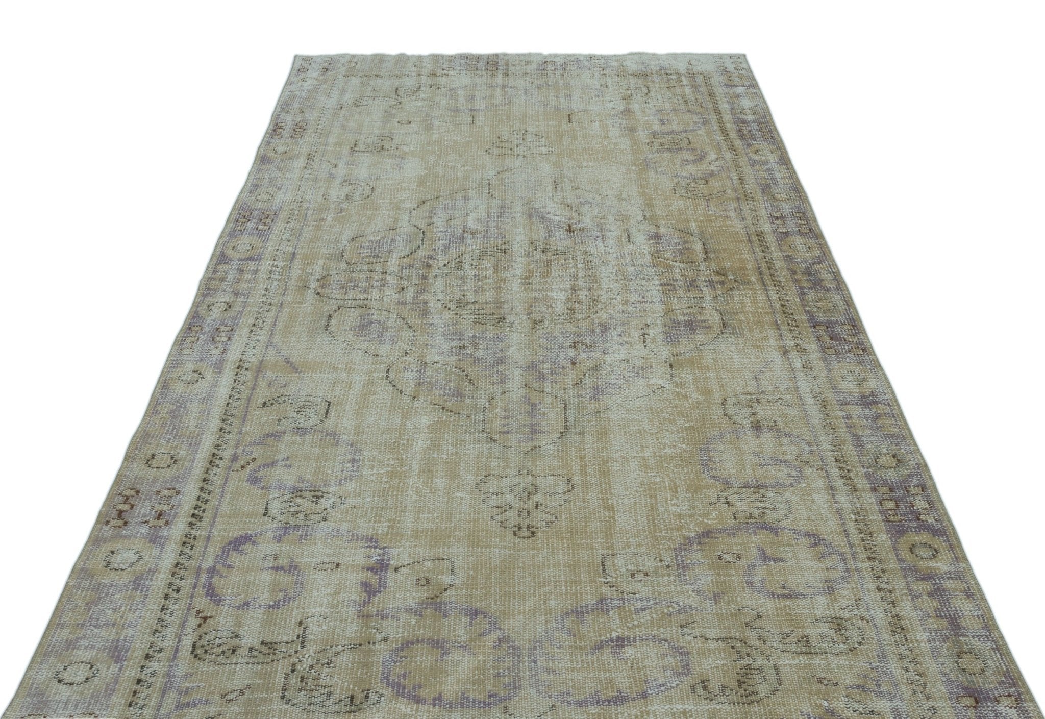 Atina 22658 Beige Vintage Wool Handmade Area Rug 5'7" x 9'5"