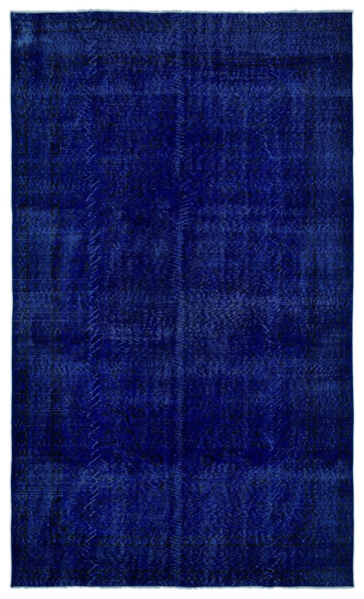 Atina 22711 Blue Vintage Wool Handmade Area Rug 5'7" x 9'8"