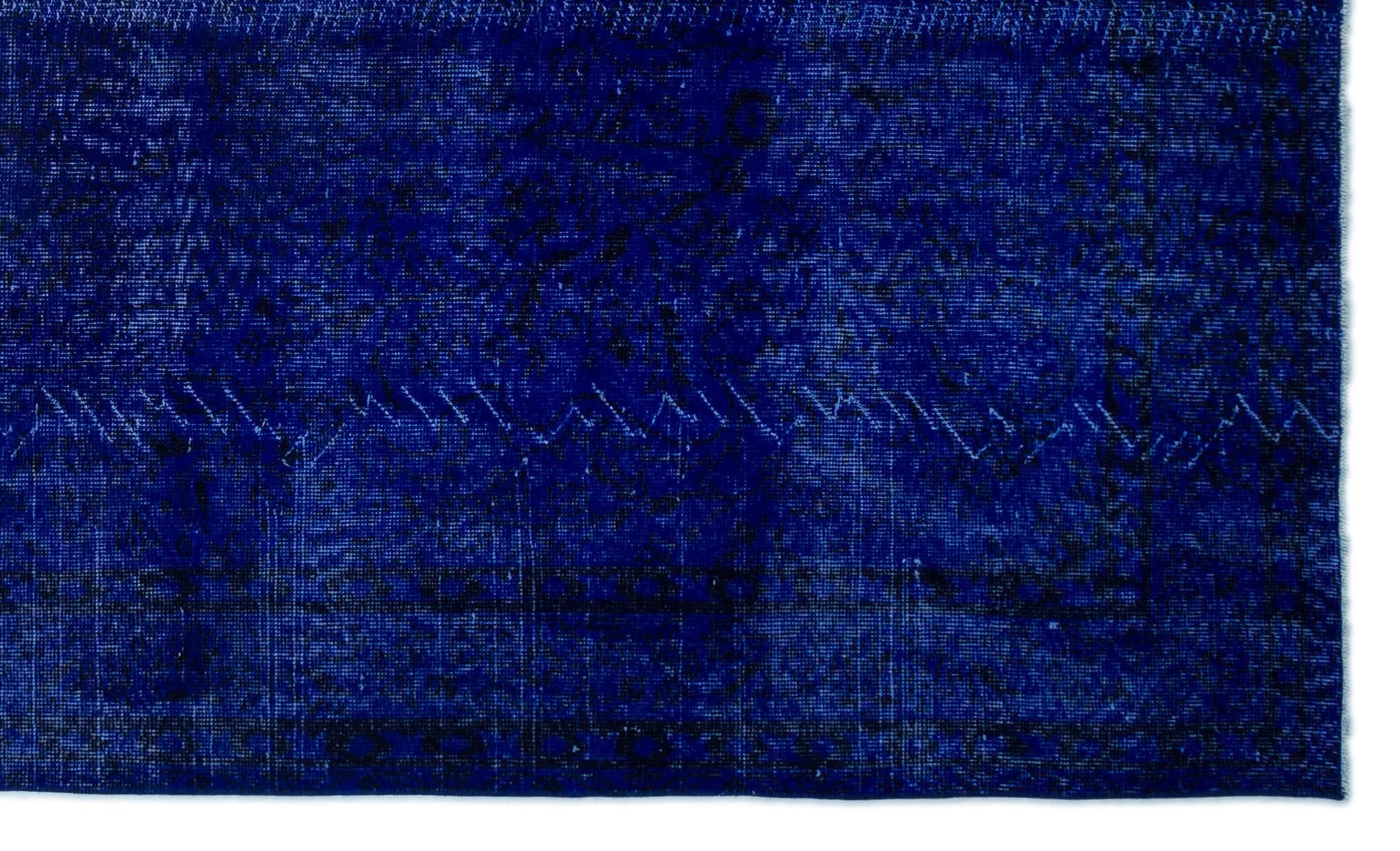 Atina 22711 Blue Vintage Wool Handmade Area Rug 5'7" x 9'8"