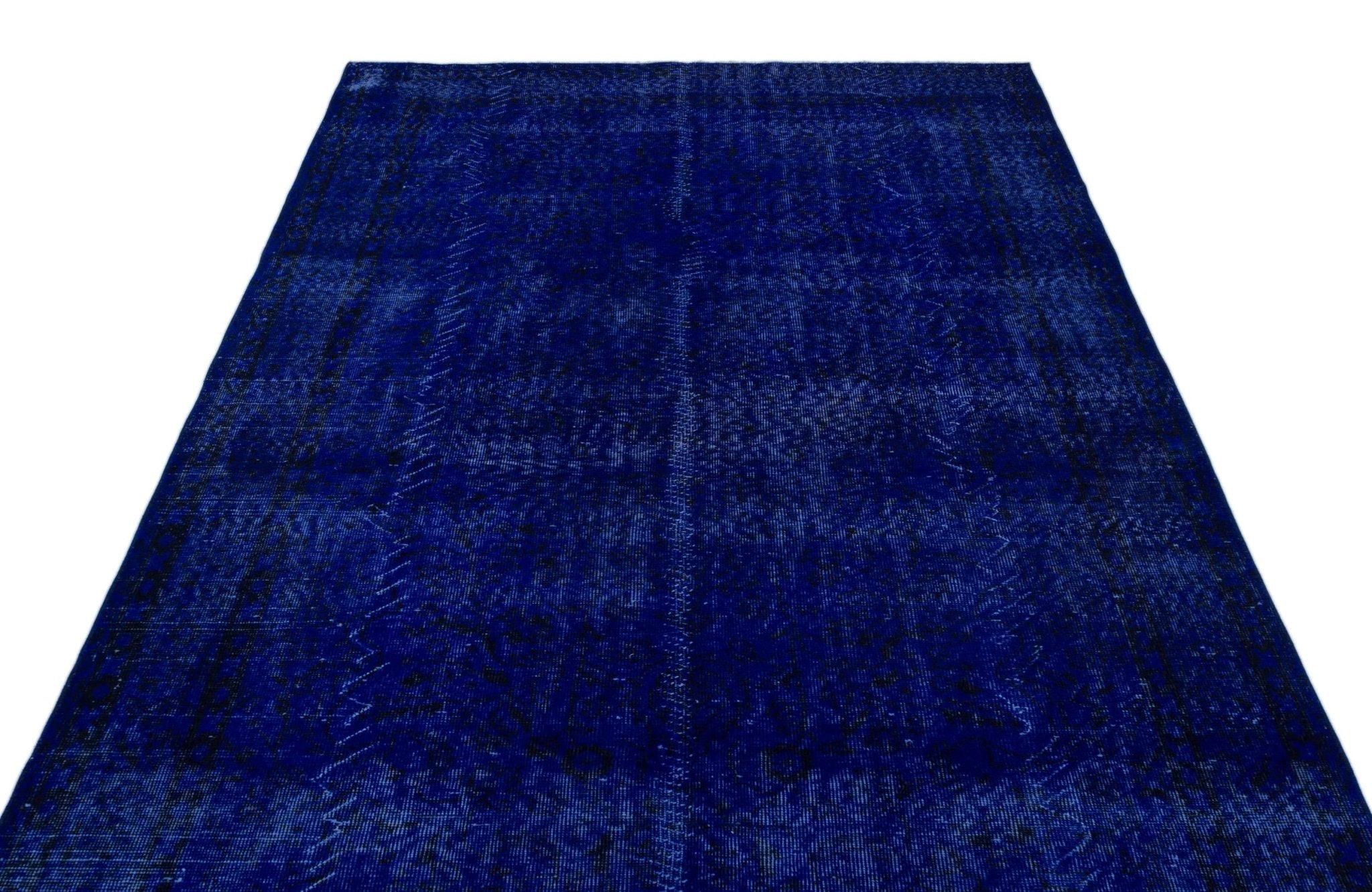 Atina 22711 Blue Vintage Wool Handmade Area Rug 5'7" x 9'8"