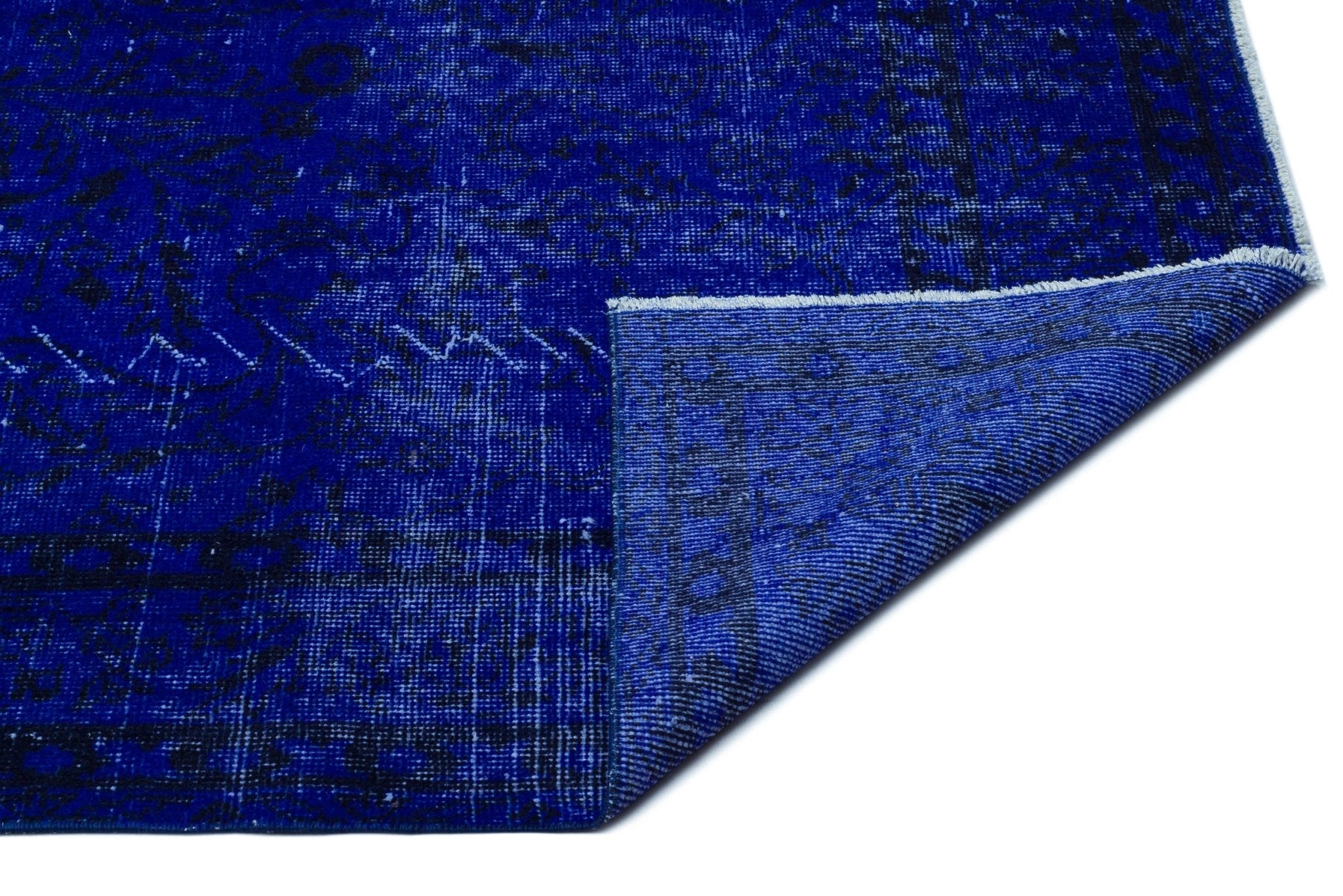 Atina 22711 Blue Vintage Wool Handmade Area Rug 5'7" x 9'8"