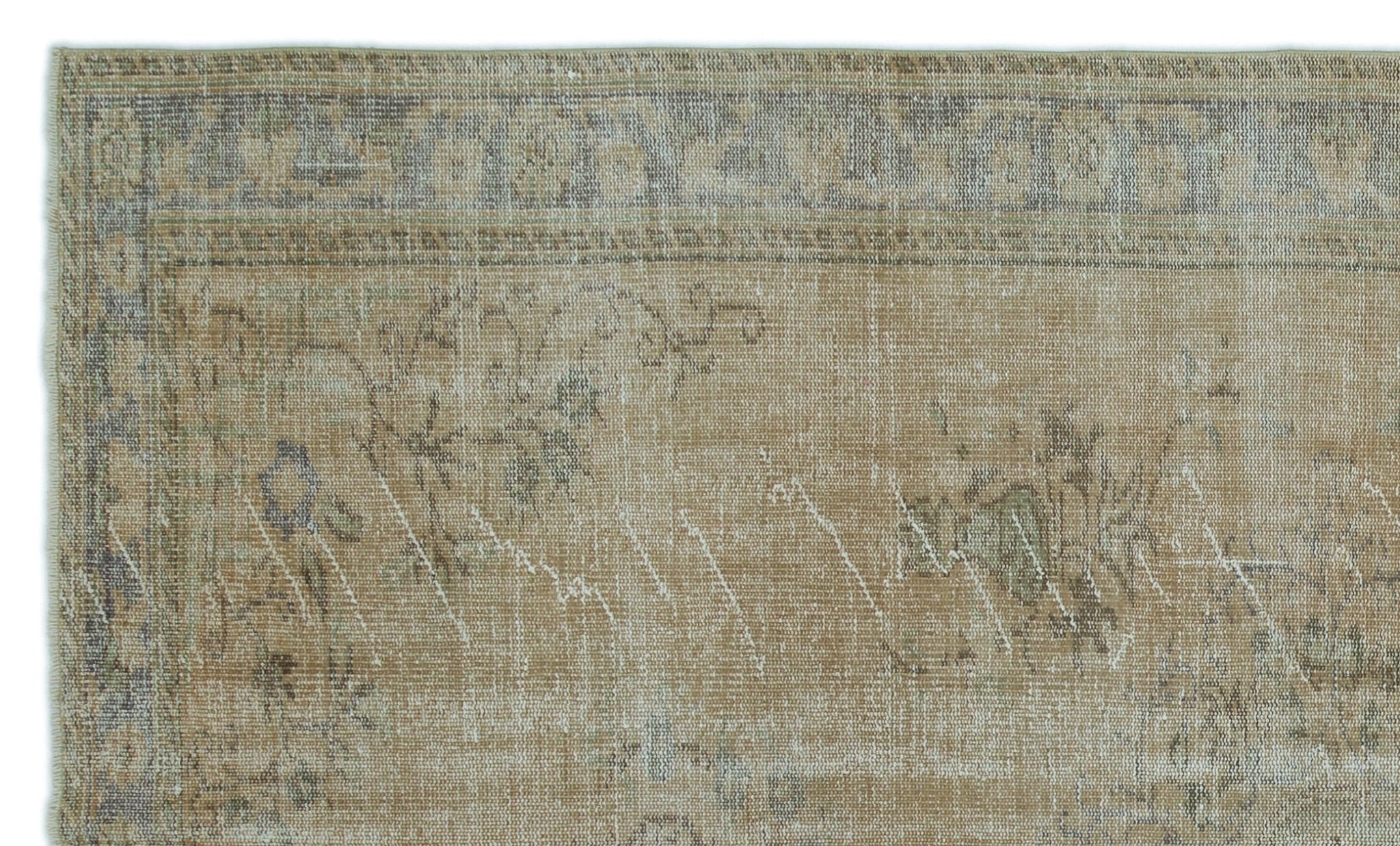 Atina 22782 Beige Vintage Wool Handmade Area Rug 5'8" x 9'7"