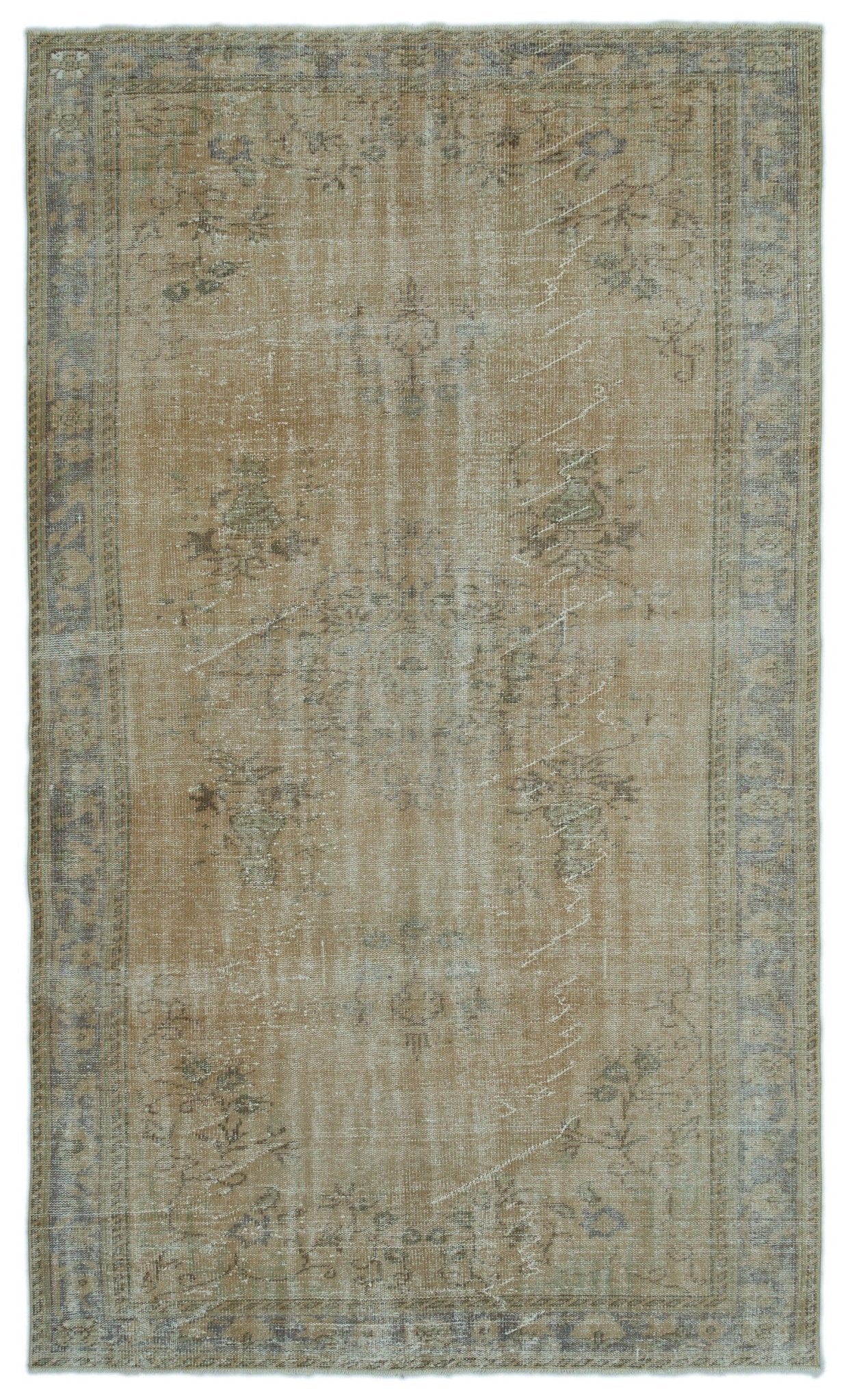 Atina 22782 Beige Vintage Wool Handmade Area Rug 5'8" x 9'7"