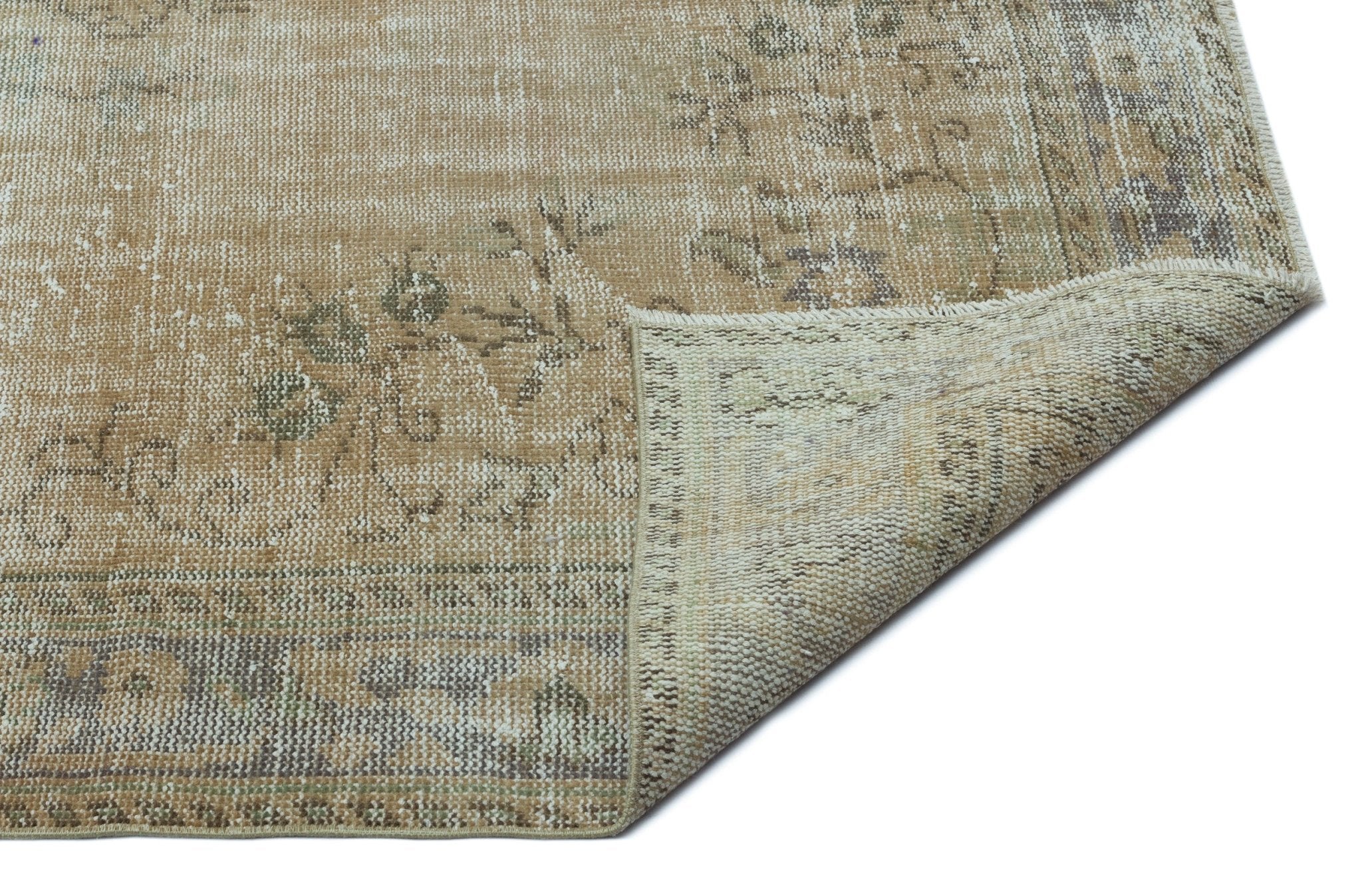 Atina 22782 Beige Vintage Wool Handmade Area Rug 5'8" x 9'7"