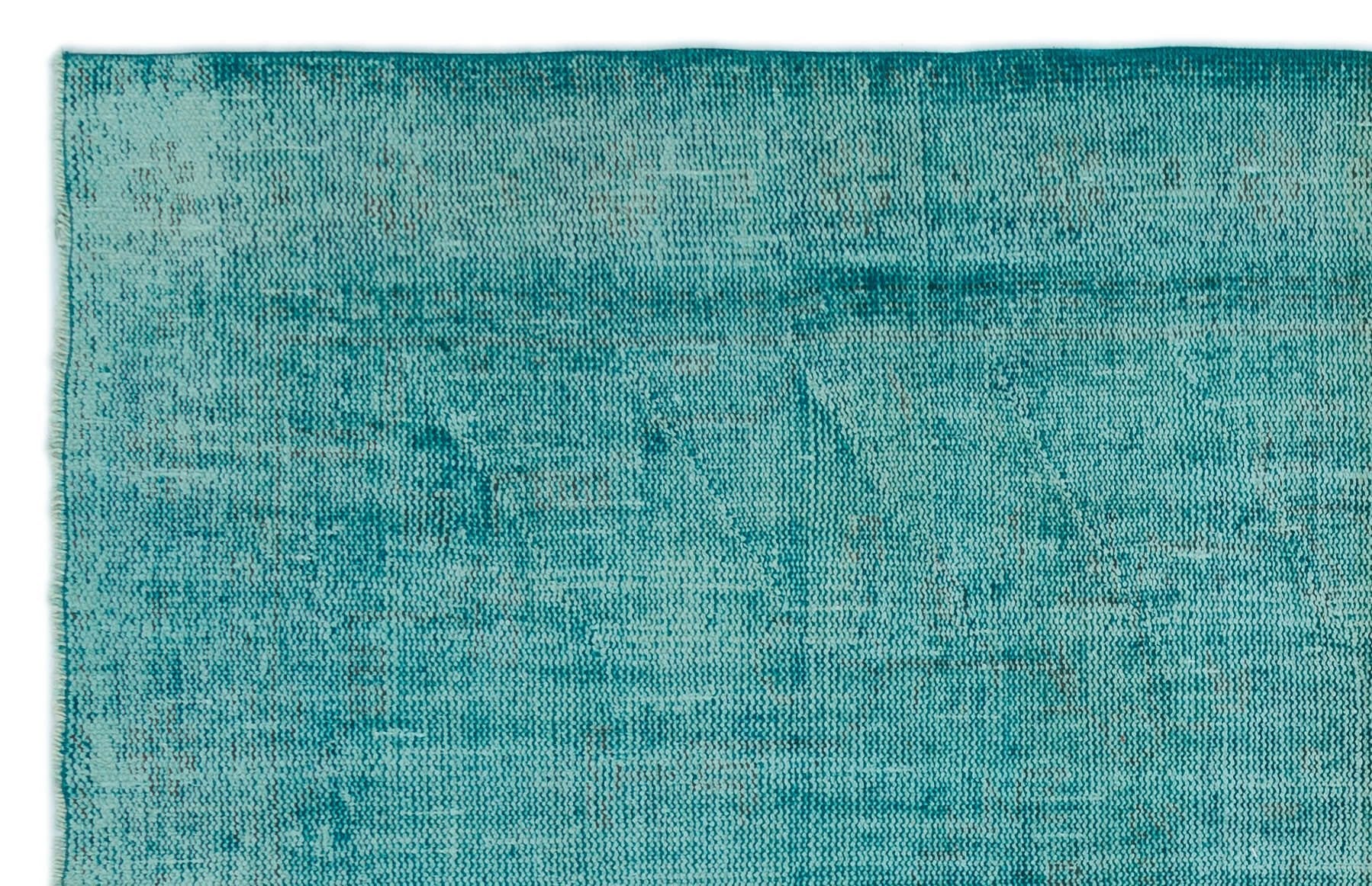 Atina 22826 Turquoise Vintage Wool Handmade Area Rug 5'4" x 8'4"