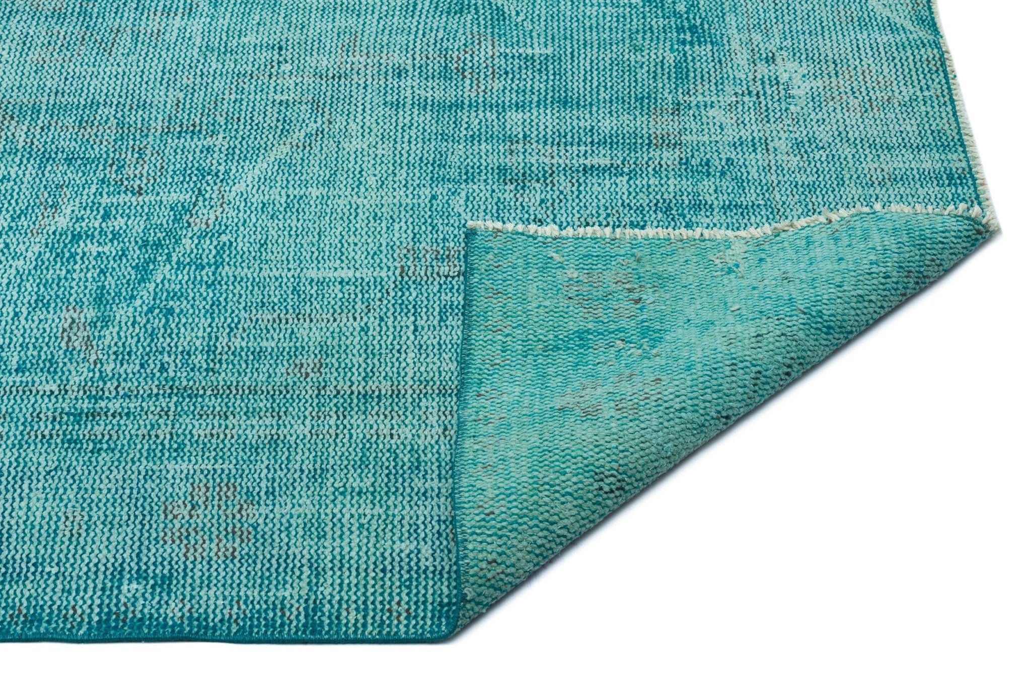 Atina 22826 Turquoise Vintage Wool Handmade Area Rug 5'4" x 8'4"