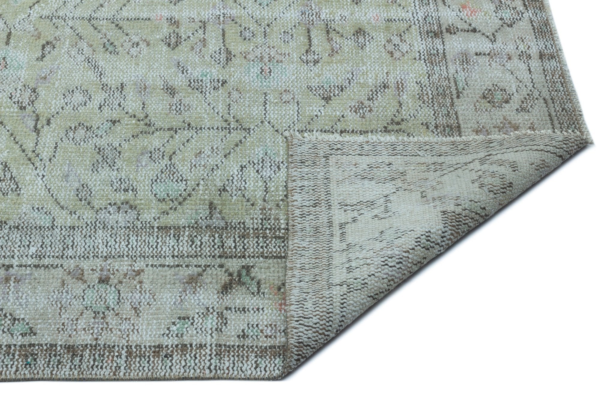 Atina 23016 Blue Vintage Wool Handmade Area Rug 5'9" x 8'10"