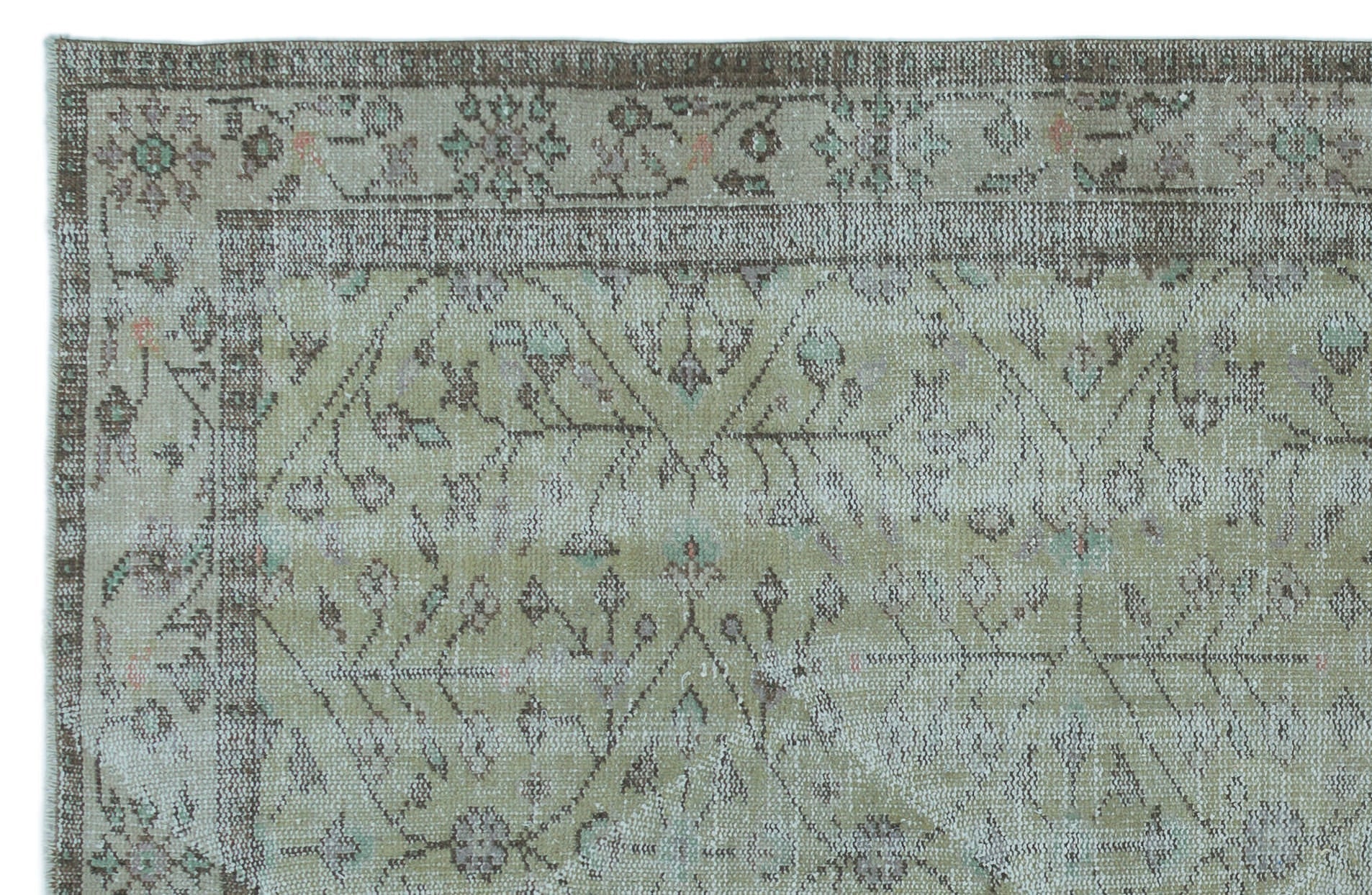 Atina 23016 Blue Vintage Wool Handmade Area Rug 5'9" x 8'10"