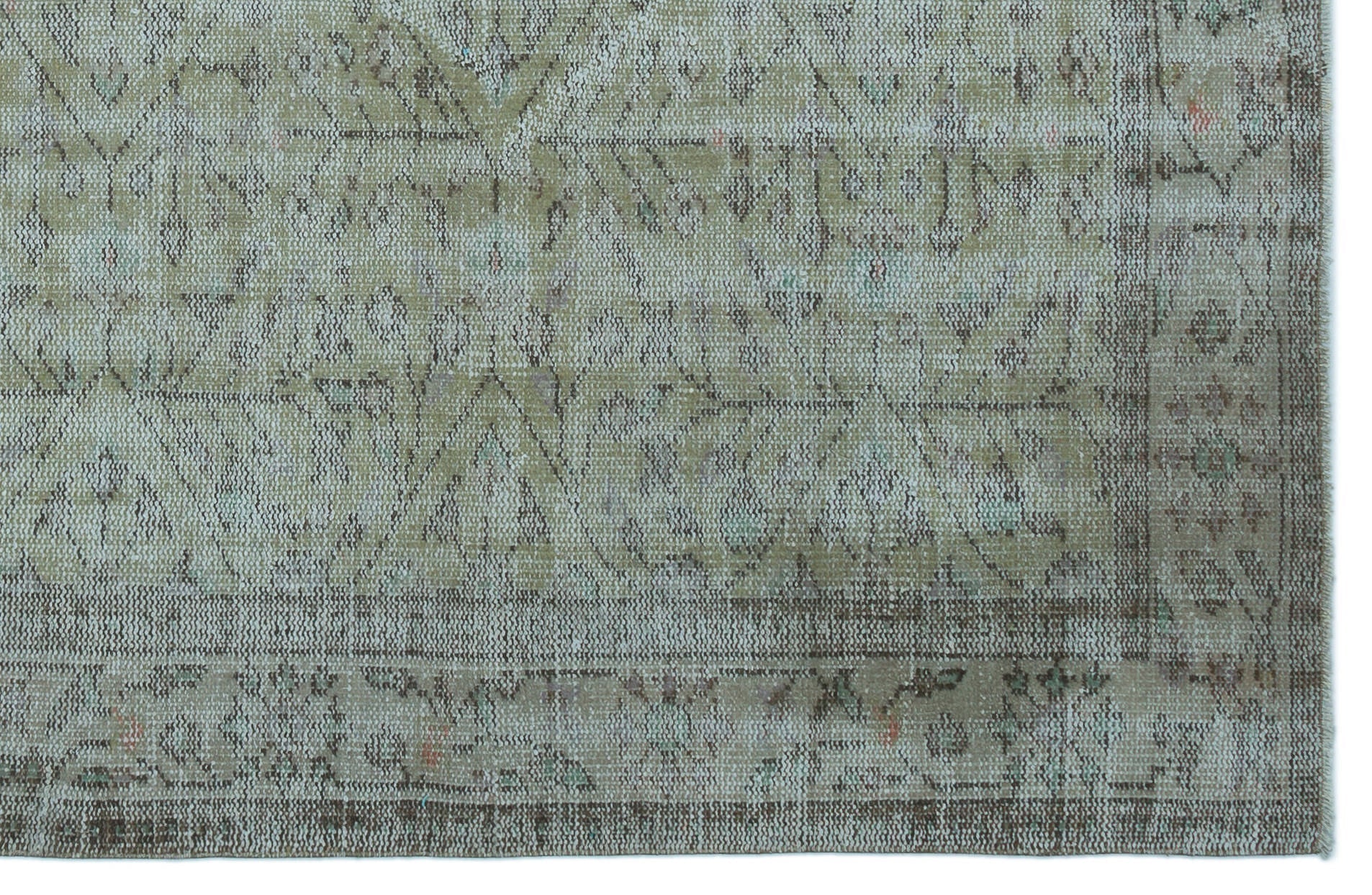 Atina 23016 Blue Vintage Wool Handmade Area Rug 5'9" x 8'10"