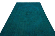 Atina 23070 Turquoise Vintage Wool Handmade Area Rug 6'0" x 10'1"