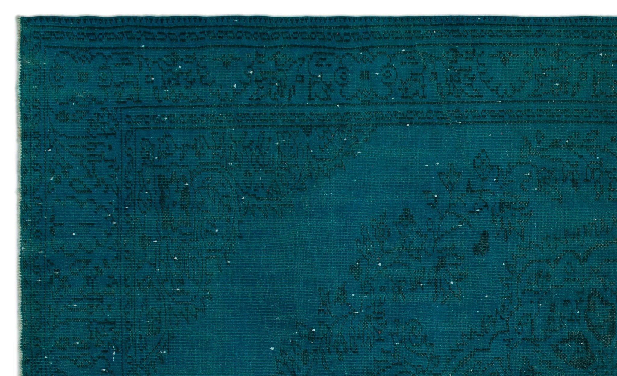 Atina 23070 Turquoise Vintage Wool Handmade Area Rug 6'0" x 10'1"