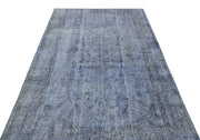 Atina 23076 Blue Vintage Wool Handmade Area Rug 5'2" x 9'1"