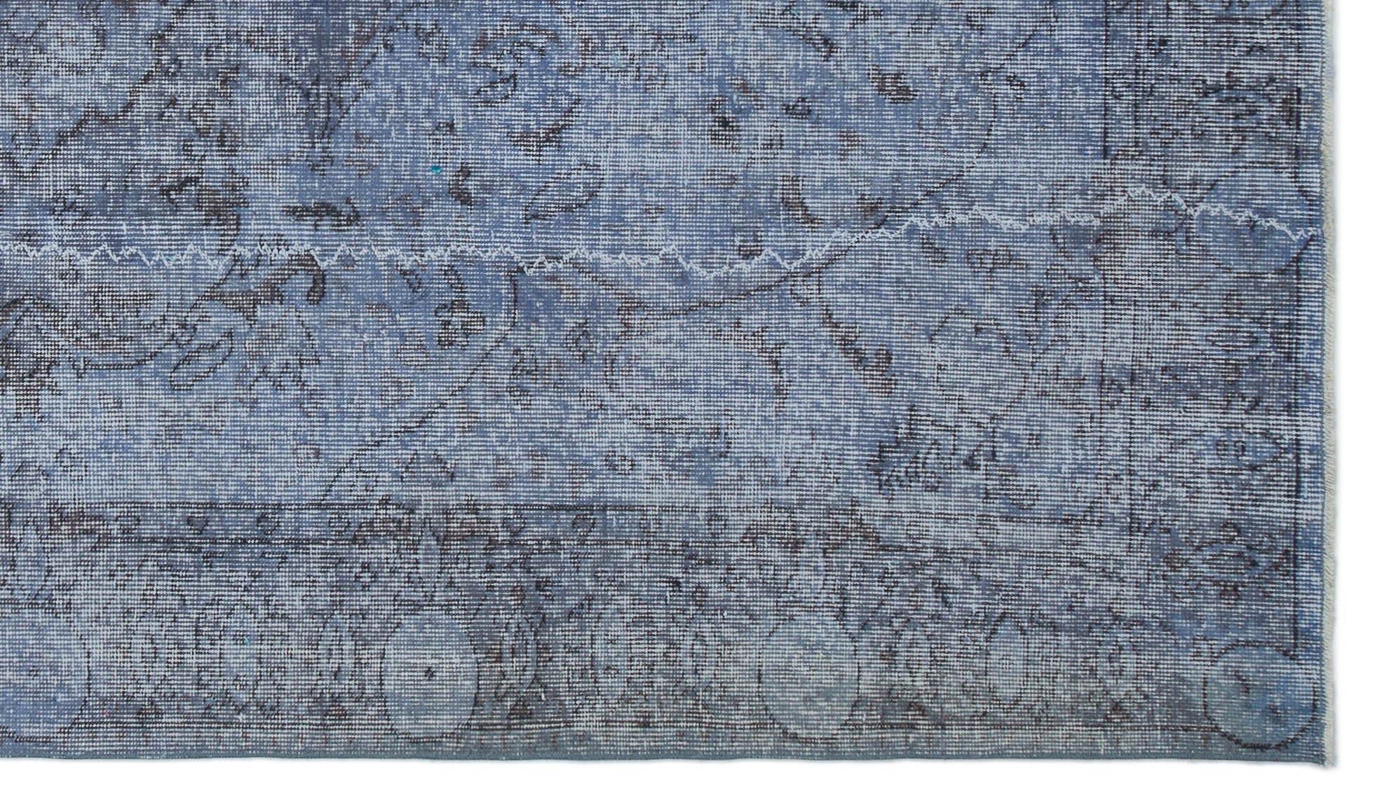 Atina 23076 Blue Vintage Wool Handmade Area Rug 5'2" x 9'1"