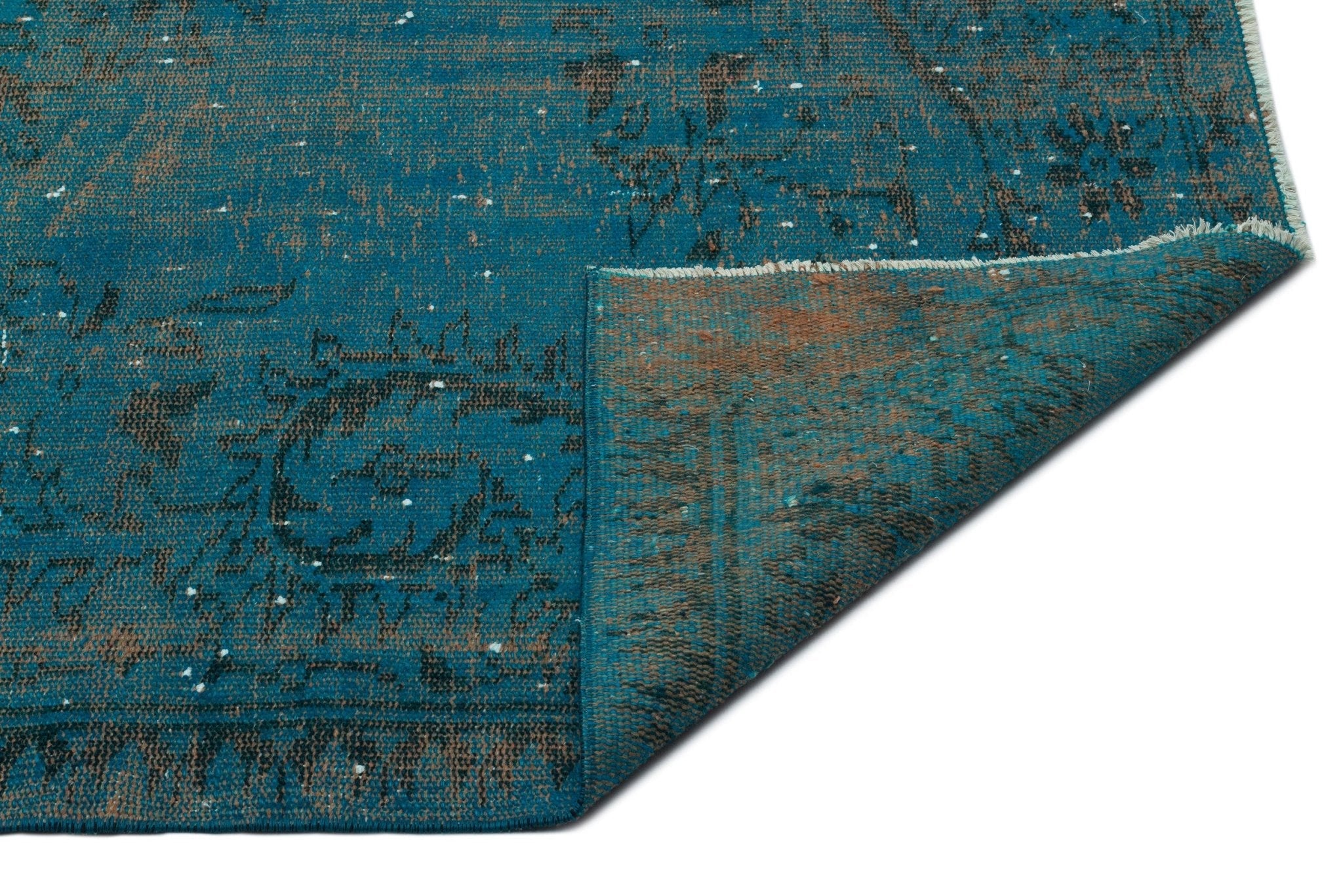 Atina 23092 Turquoise Vintage Wool Handmade Area Rug 6'1" x 9'10"