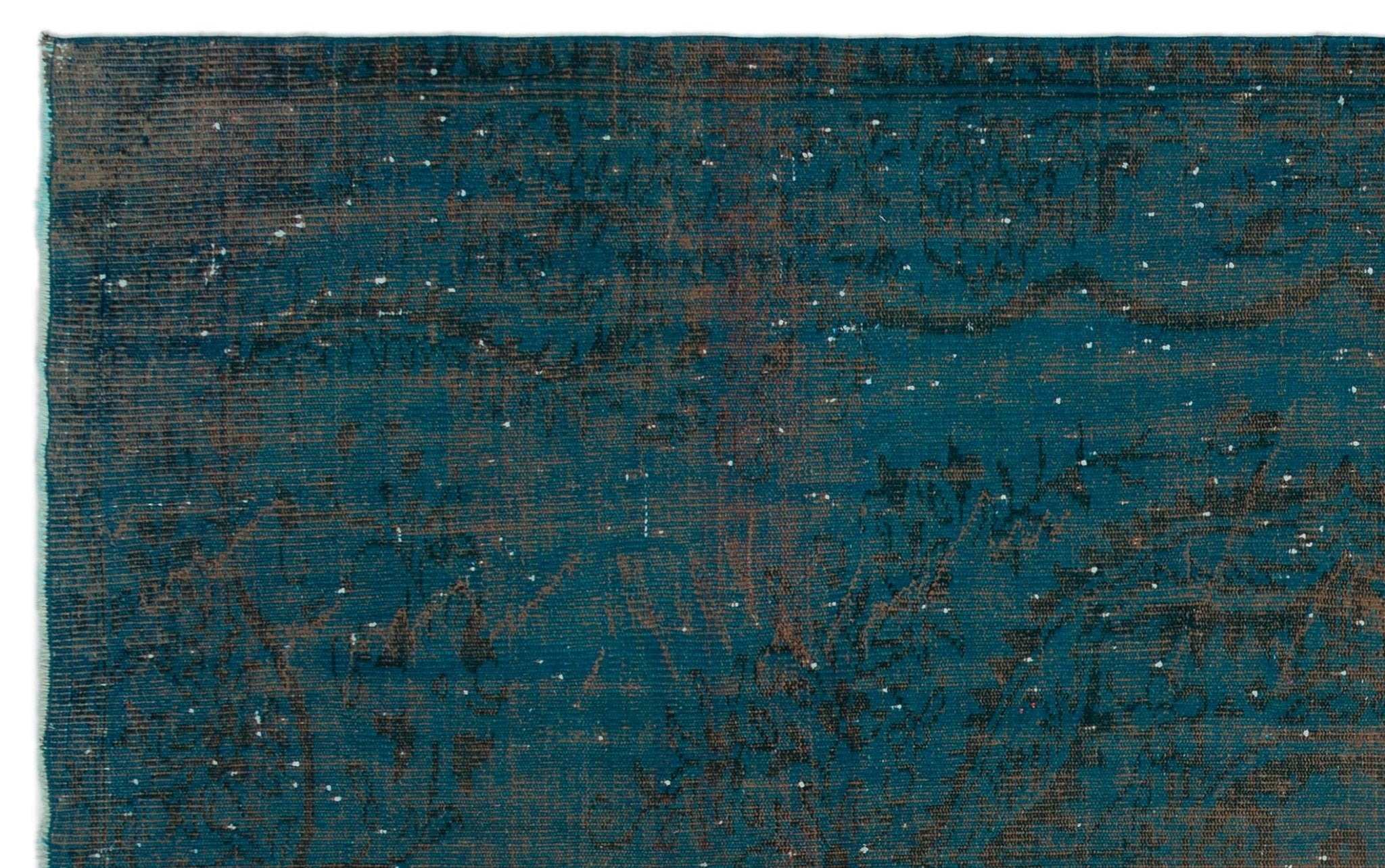 Atina 23092 Turquoise Vintage Wool Handmade Area Rug 6'1" x 9'10"