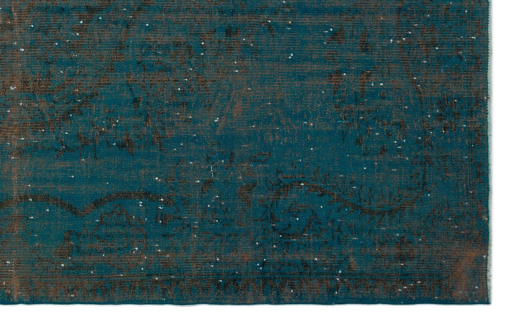 Atina 23092 Turquoise Vintage Wool Handmade Area Rug 6'1" x 9'10"