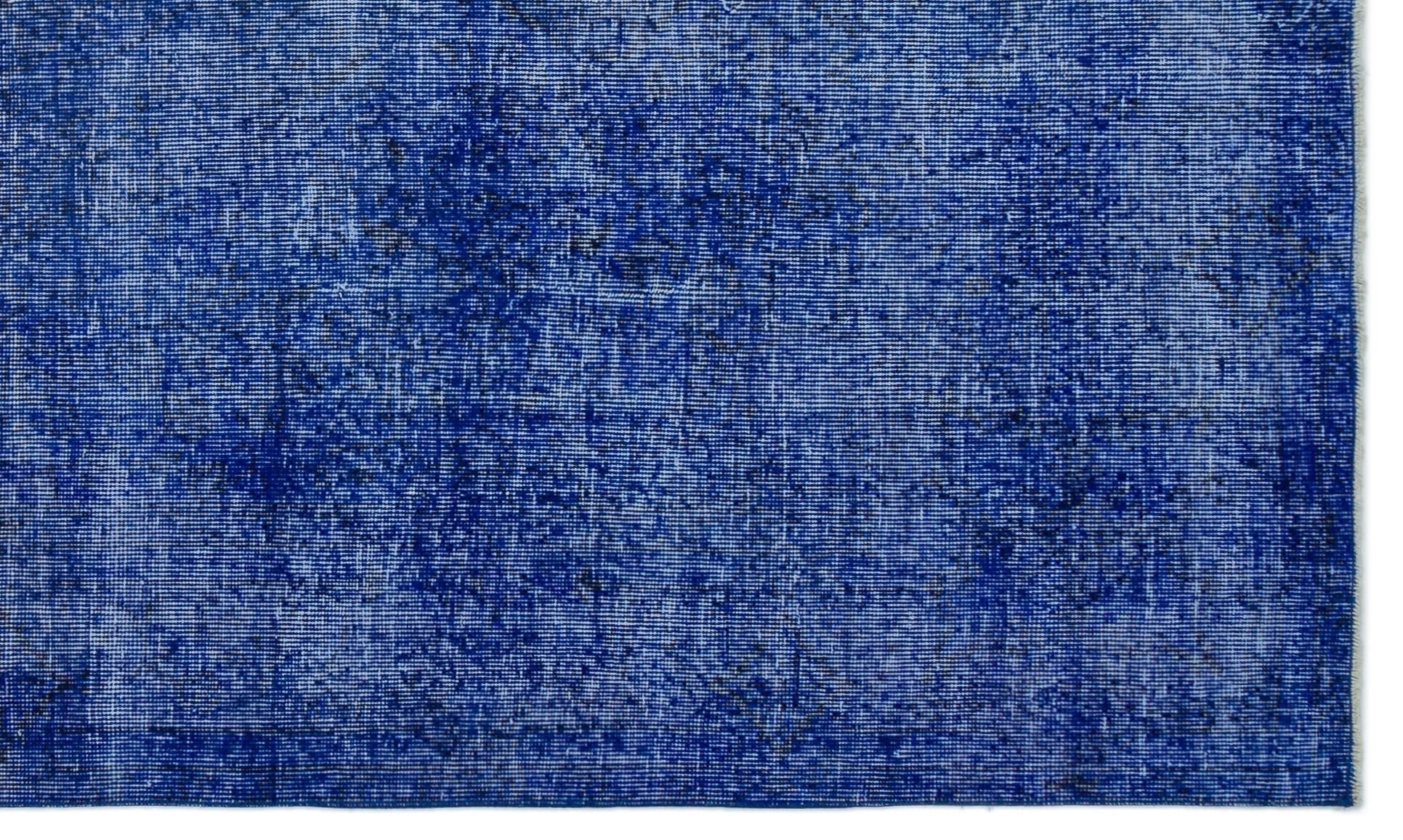 Atina 23176 Blue Vintage Wool Handmade Area Rug 5'3" x 8'10"