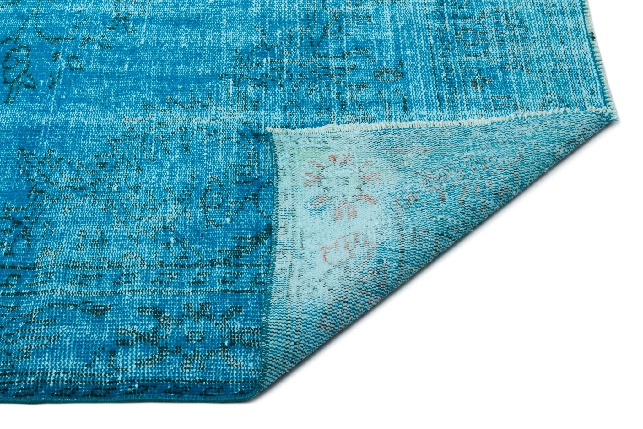 Atina 23202 Turquoise Vintage Wool Handmade Area Rug 6'0" x 9'3"