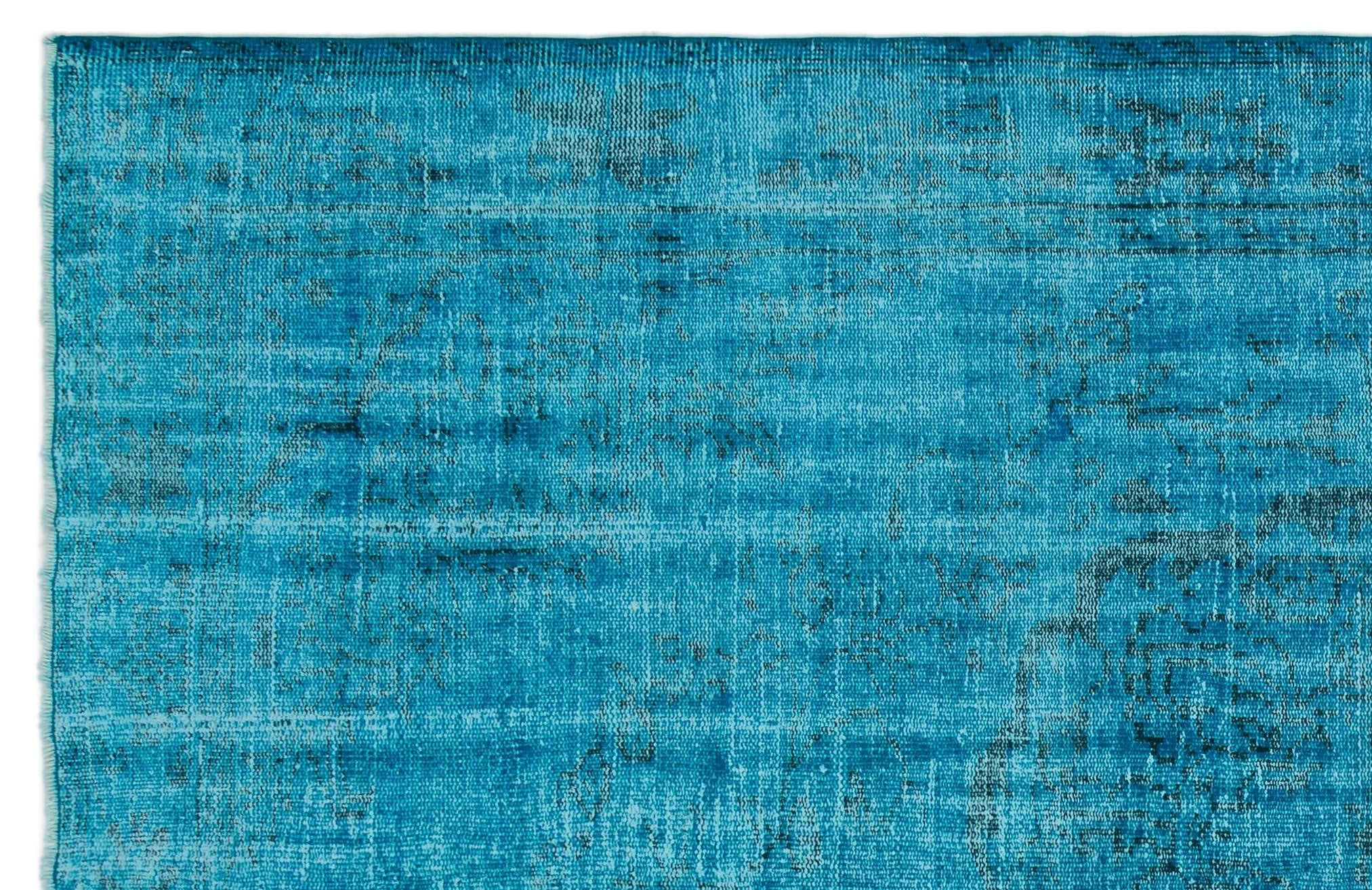 Atina 23202 Turquoise Vintage Wool Handmade Area Rug 6'0" x 9'3"