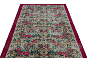 Atina 23213 Cream Vintage Wool Handmade Area Rug 4'11" x 8'6"