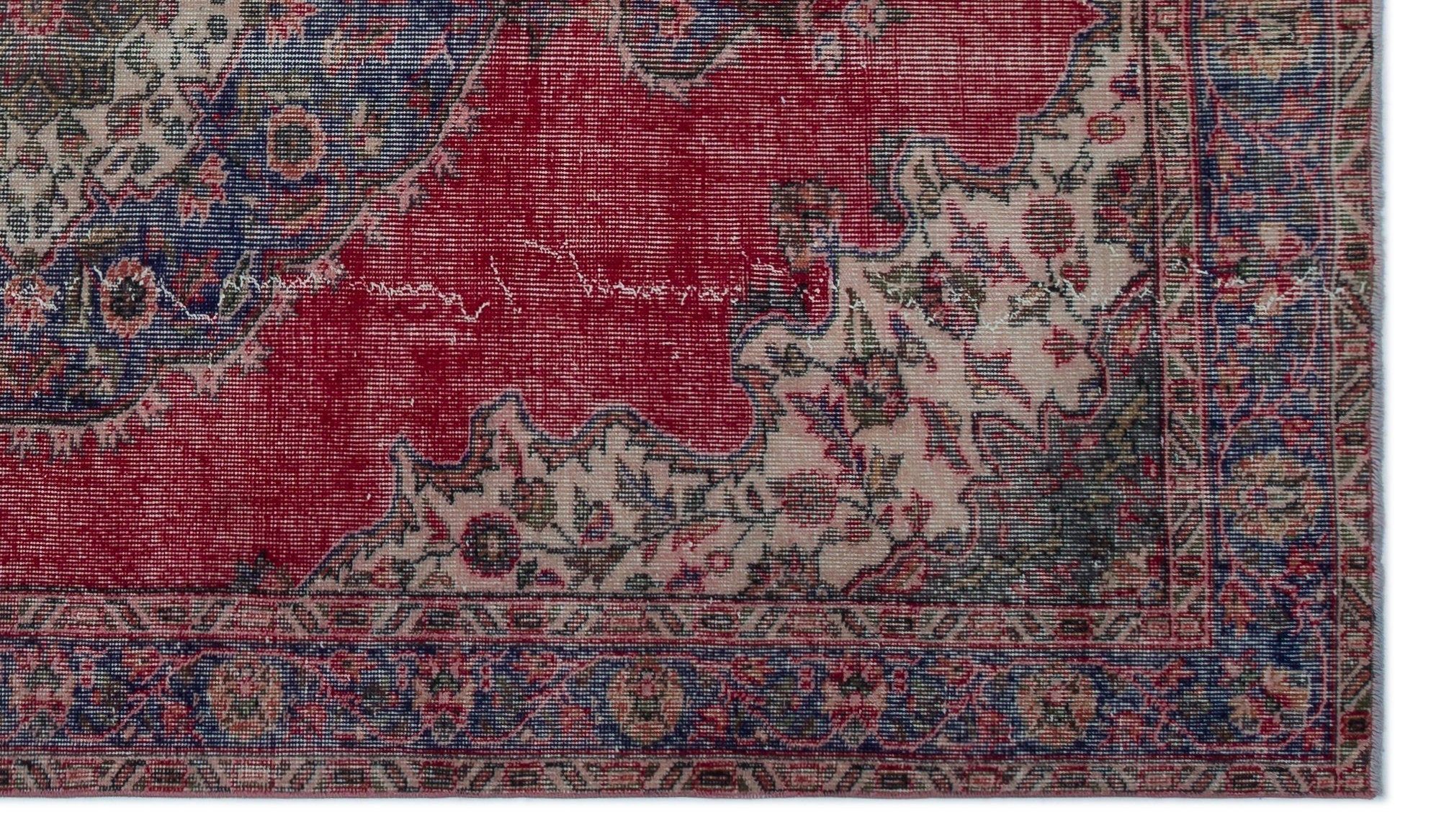 Atina 23288 Red Vintage Wool Handmade Area Rug 5'5" x 9'3"