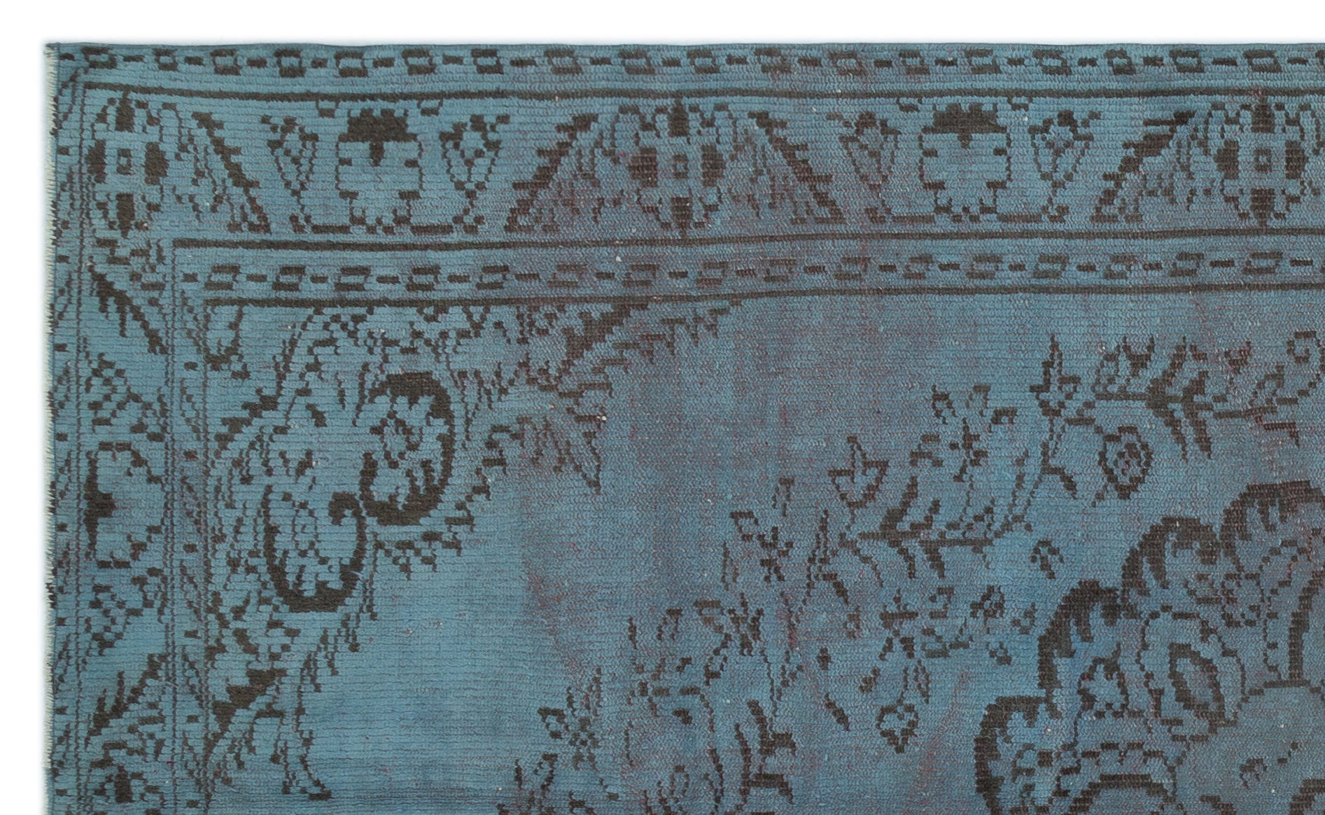 Atina 23446 Blue Vintage Wool Handmade Area Rug 5'3" x 8'10"