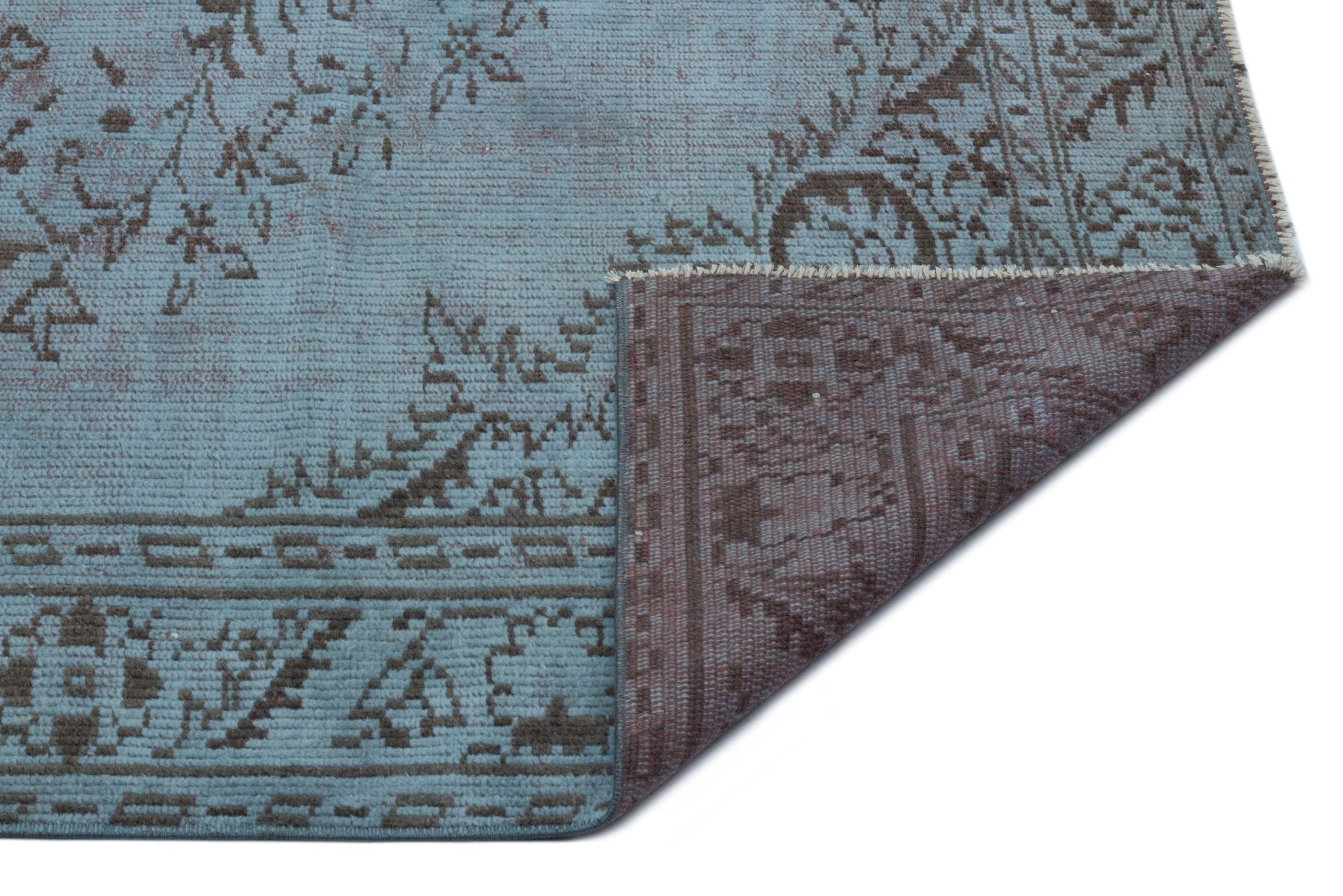 Atina 23446 Blue Vintage Wool Handmade Area Rug 5'3" x 8'10"