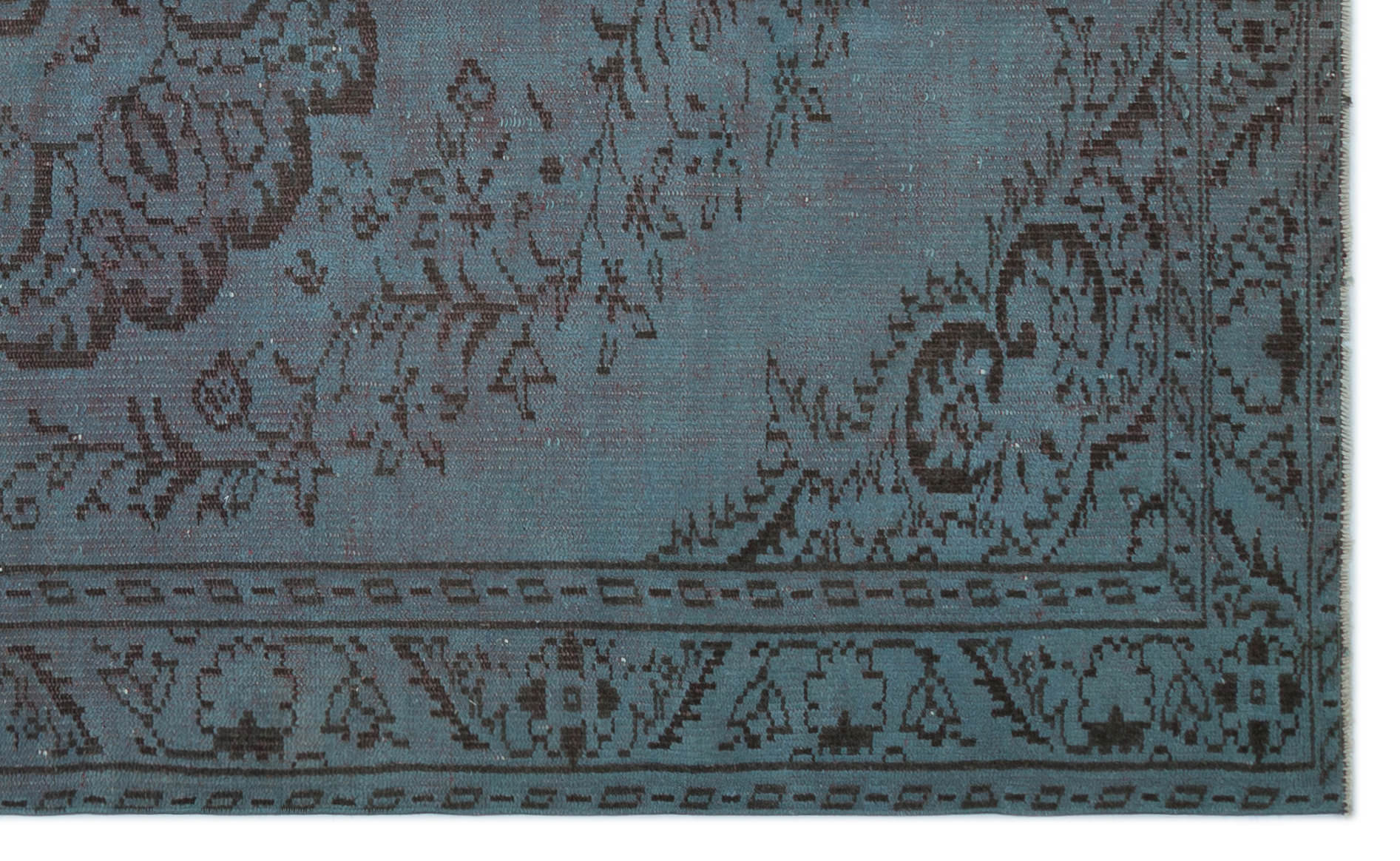 Atina 23446 Blue Vintage Wool Handmade Area Rug 5'3" x 8'10"