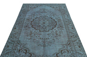 Atina 23446 Blue Vintage Wool Handmade Area Rug 5'3" x 8'10"