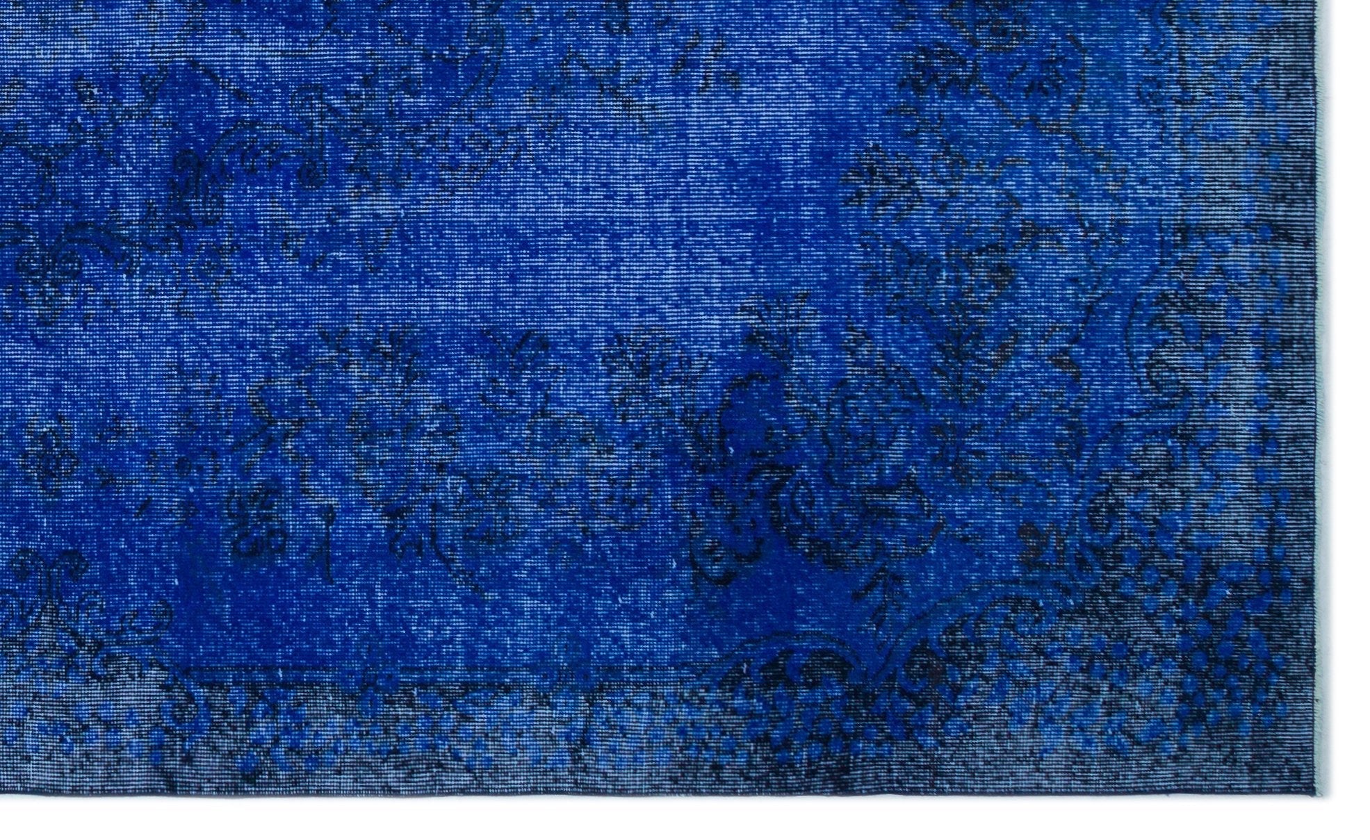 Atina 23459 Blue Vintage Wool Handmade Area Rug 5'6" x 9'3"