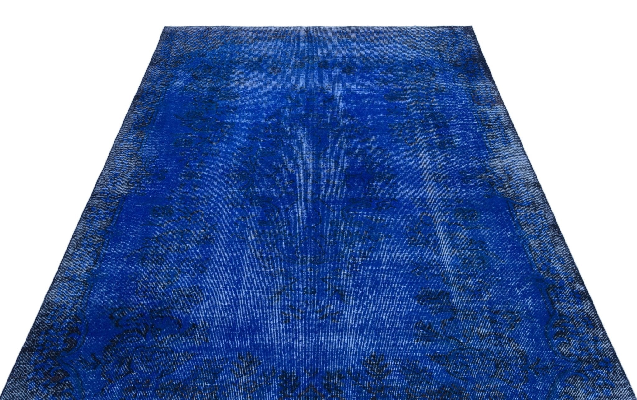 Atina 23459 Blue Vintage Wool Handmade Area Rug 5'6" x 9'3"