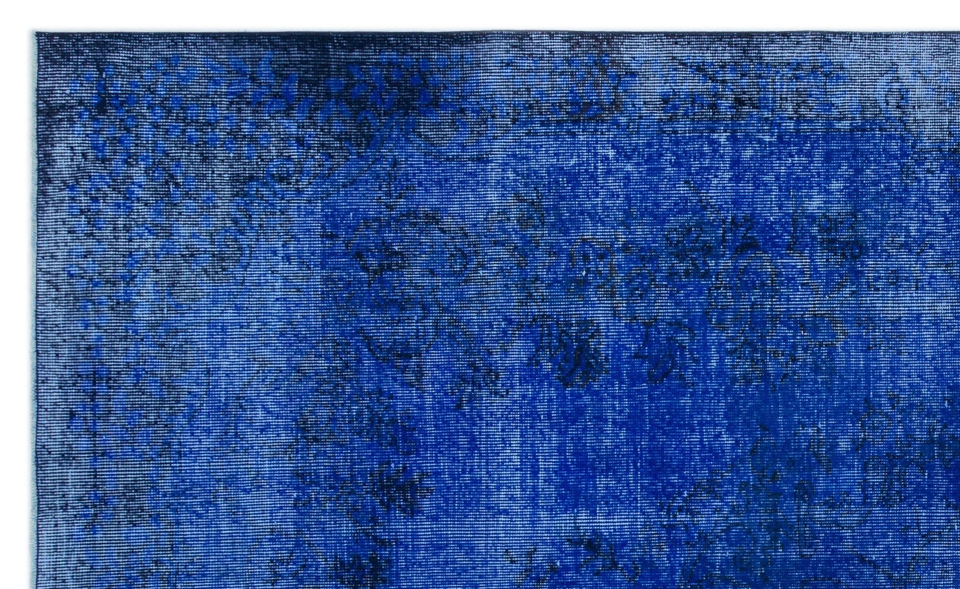 Atina 23459 Blue Vintage Wool Handmade Area Rug 5'6" x 9'3"