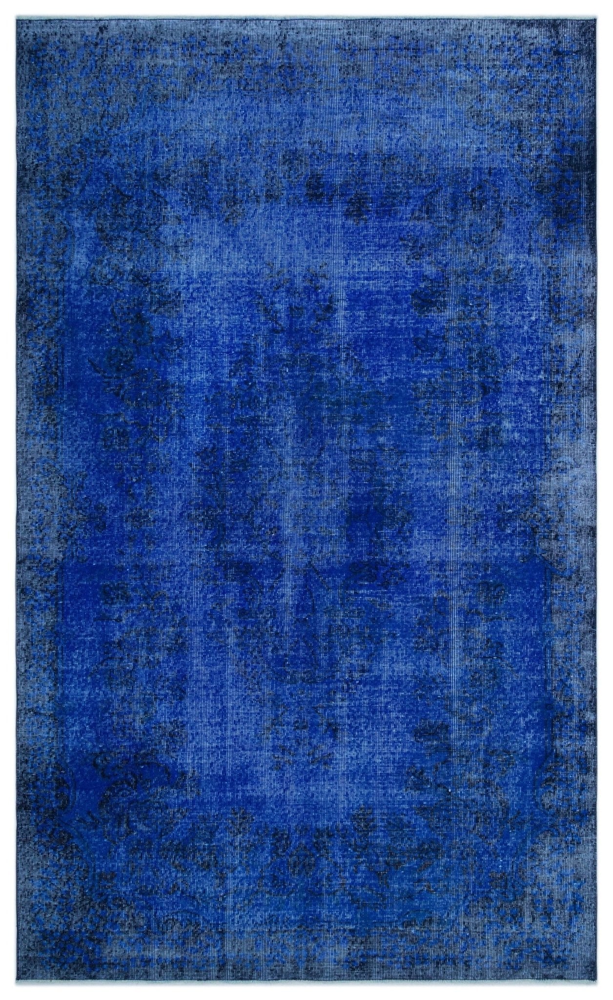 Atina 23459 Blue Vintage Wool Handmade Area Rug 5'6" x 9'3"