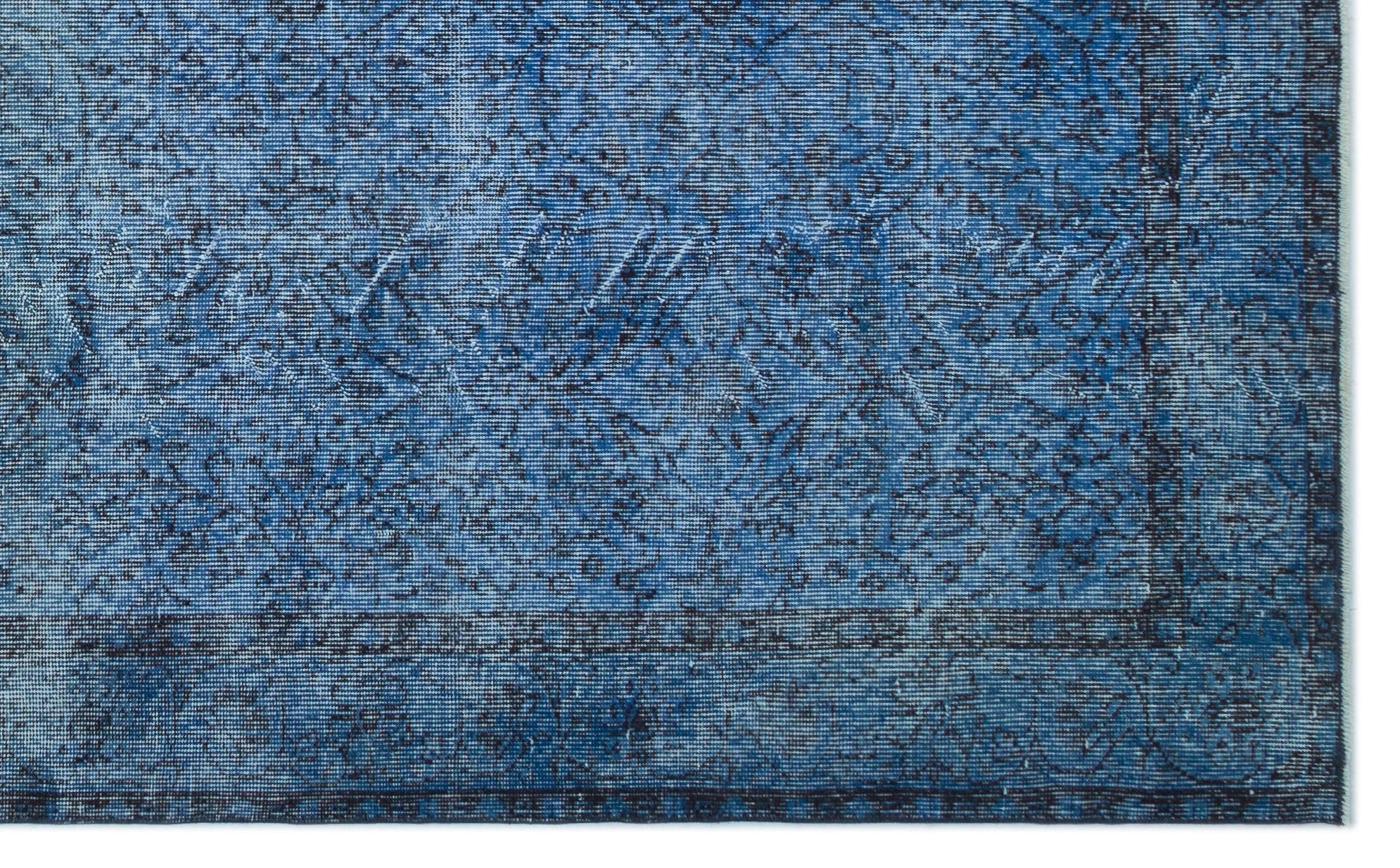 Atina 23471 Blue Vintage Wool Handmade Area Rug 5'9" x 9'4"