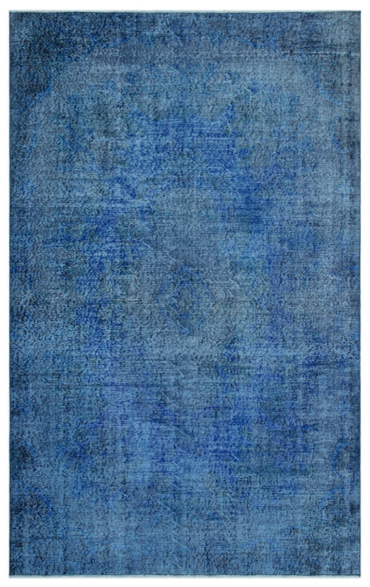 Atina 23473 Blue Vintage Wool Handmade Area Rug 5'5" x 8'11"