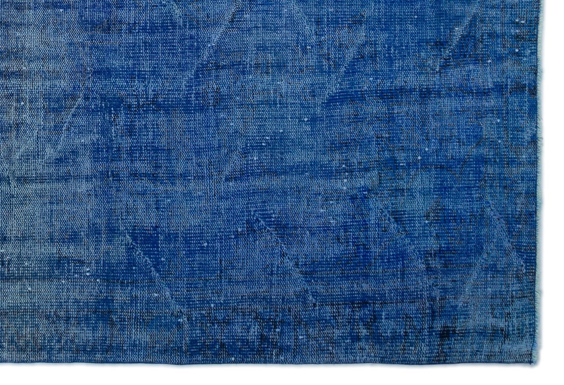 Atina 23484 Blue Vintage Wool Handmade Area Rug 6'0" x 8'10"