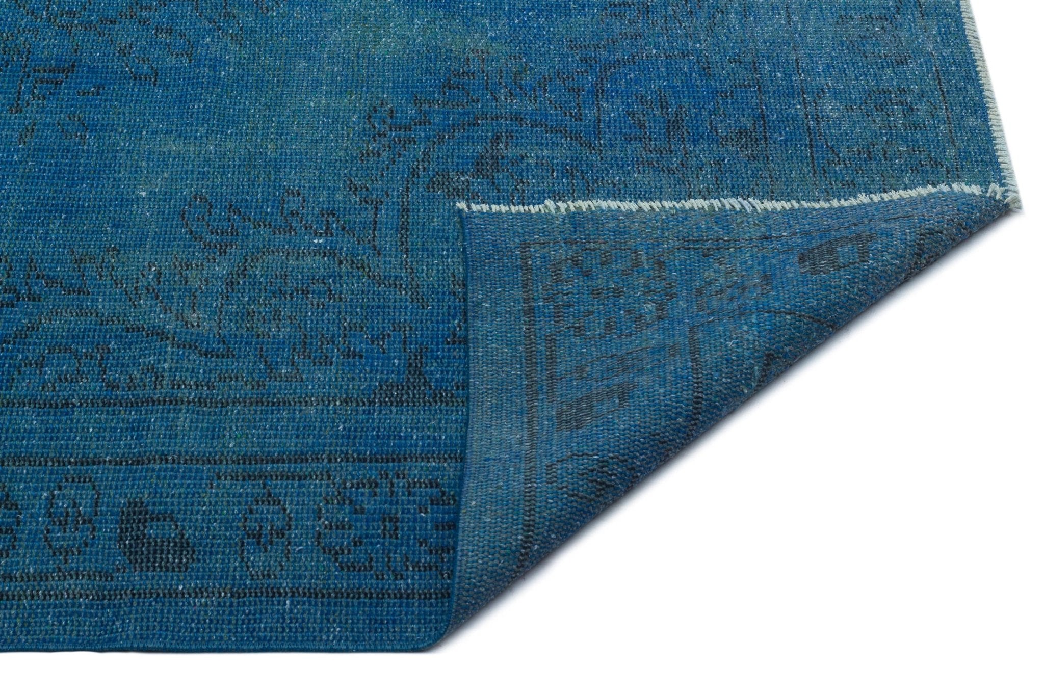 Atina 23498 Blue Vintage Wool Handmade Area Rug 5'7" x 9'4"