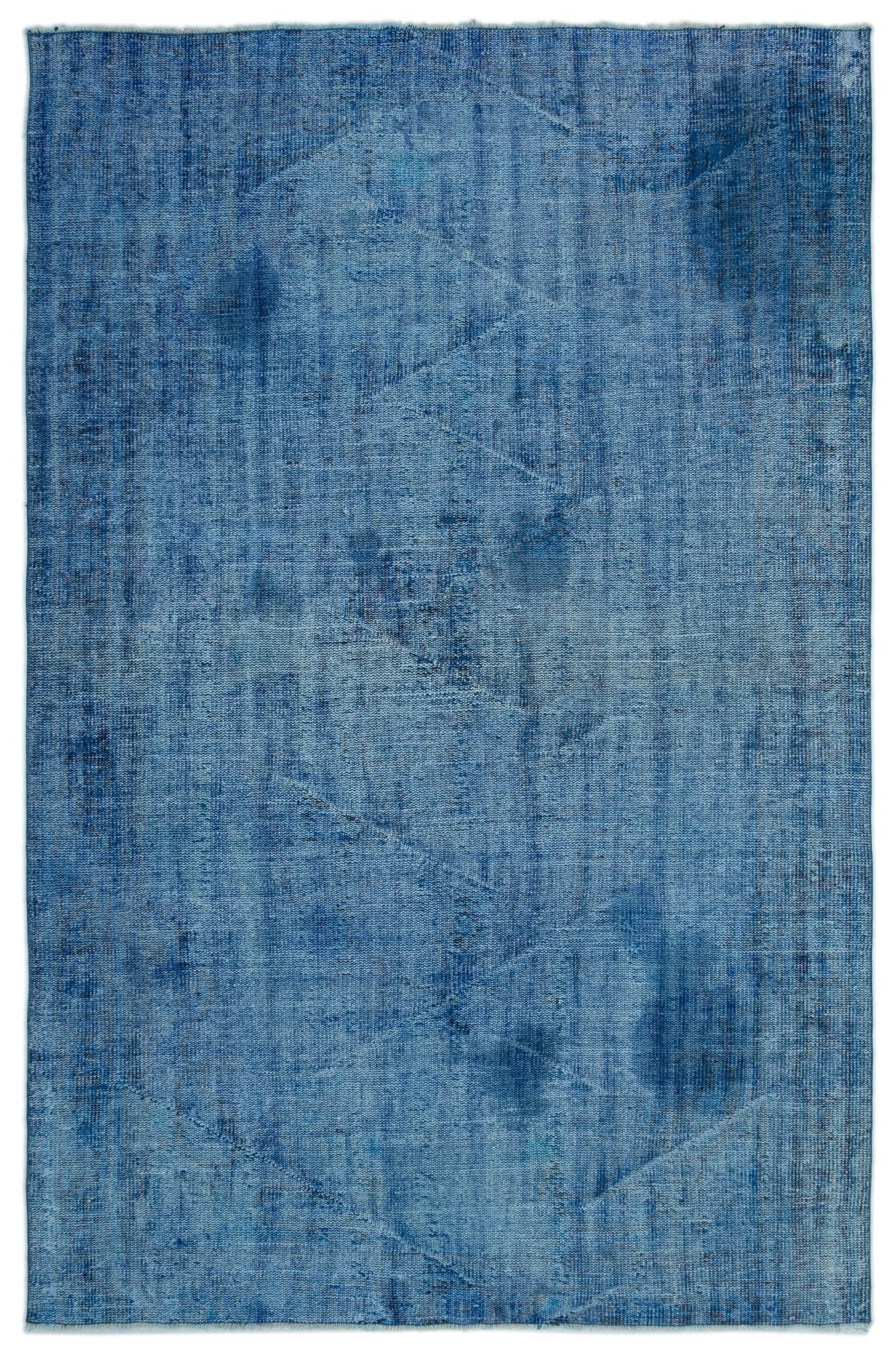 Atina 23499 Blue Vintage Wool Handmade Area Rug 5'10" x 8'11"