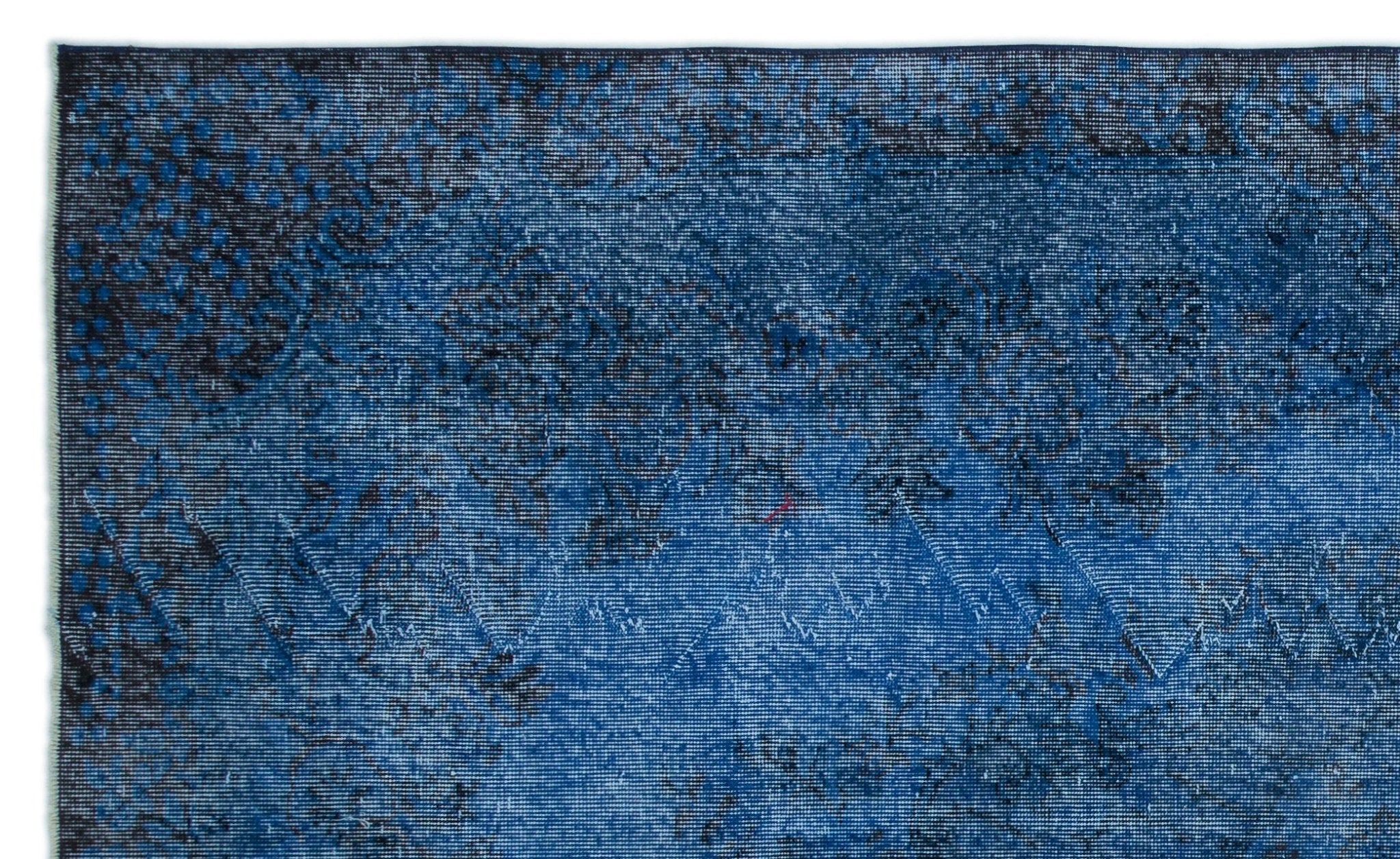 Atina 23503 Blue Vintage Wool Handmade Area Rug 6'4" x 9'0"