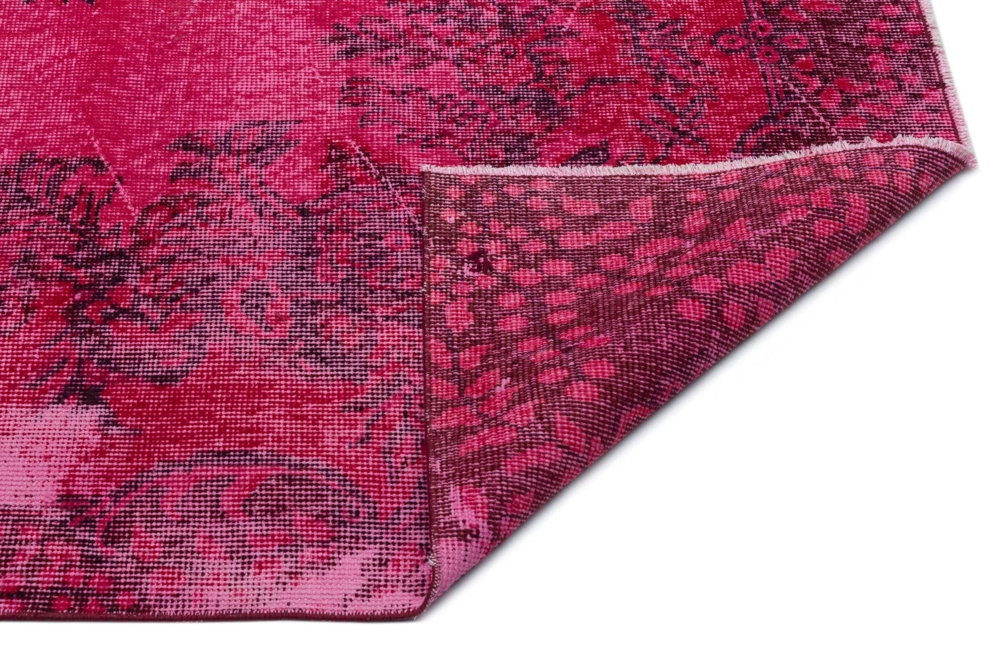 Atina 23514 Red Vintage Wool Handmade Area Rug 5'5" x 9'7"