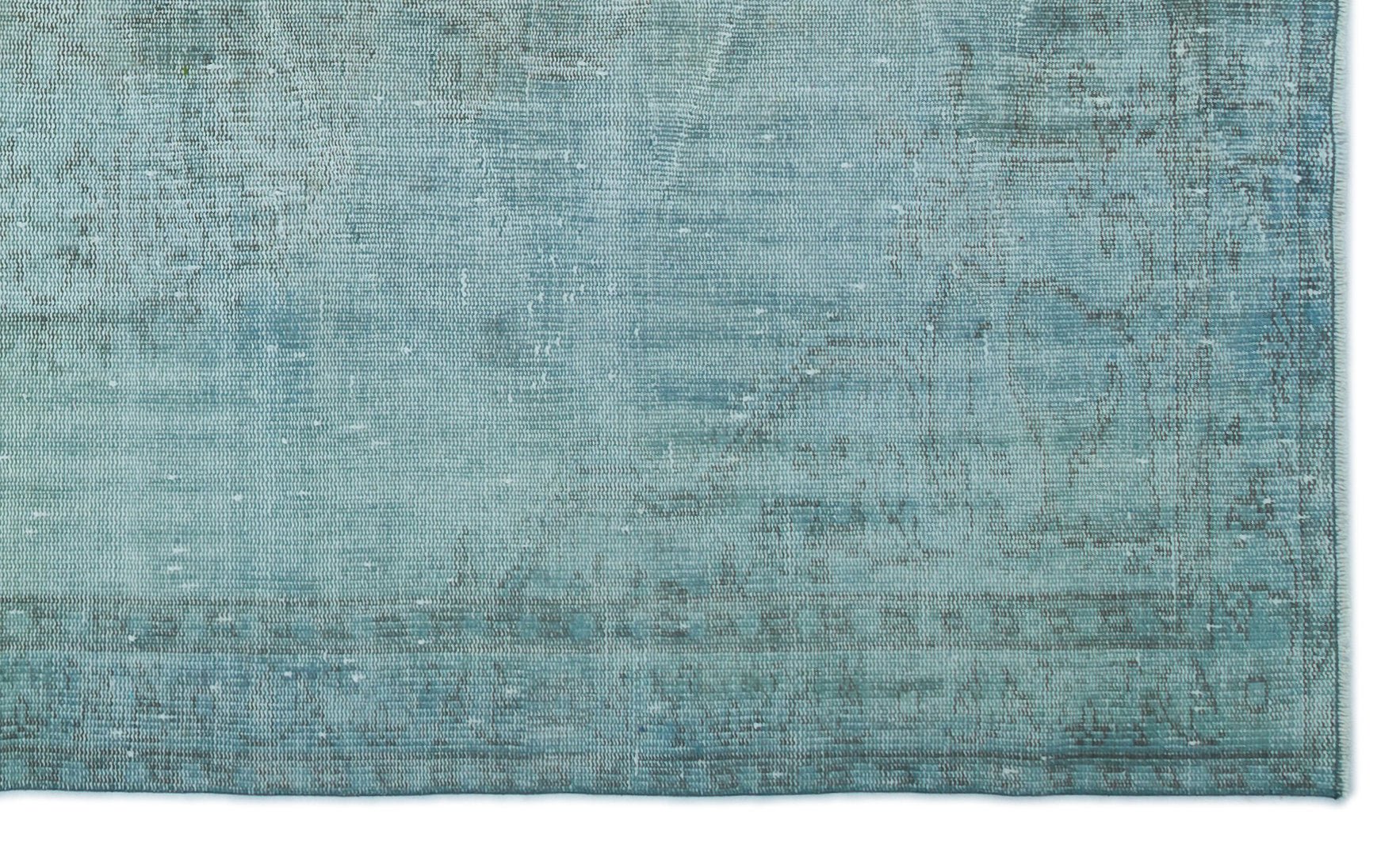 Atina 23546 Turquoise Vintage Wool Handmade Area Rug 4'11" x 8'2"